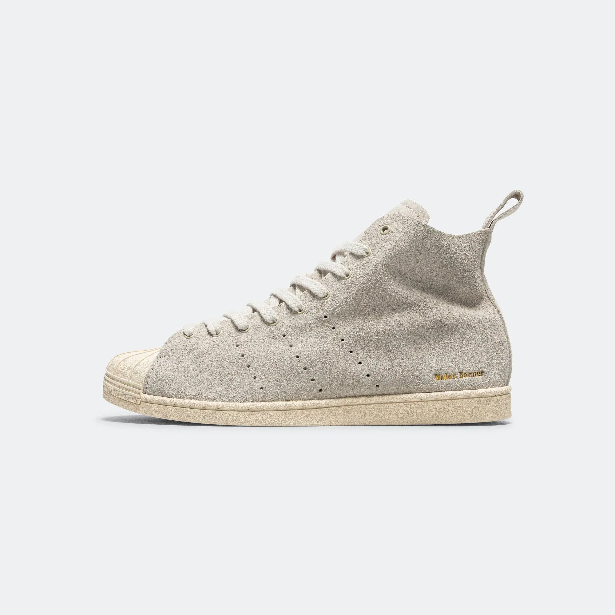 adidas Superstar Hi x Wales Bonner - Mist Stone/Wonder White-Gold Metallic