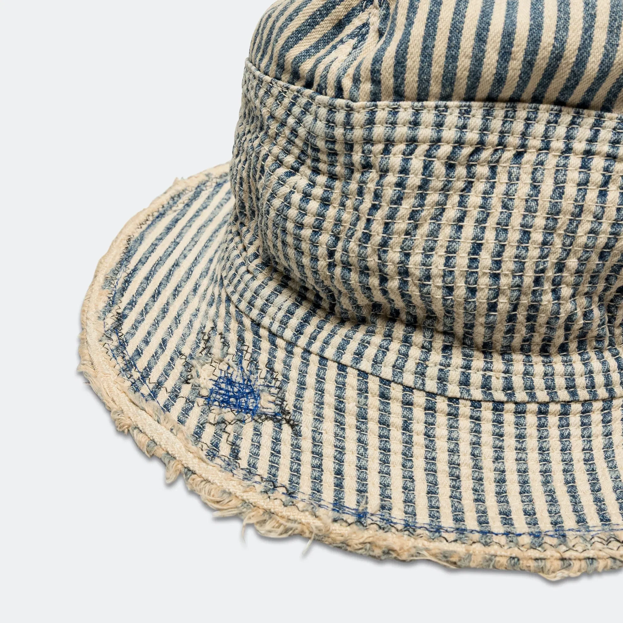 KAPITAL 10oz Hickoree The Old Man ANd The Sea Hat (Soft Crash Remake) - Hickoree