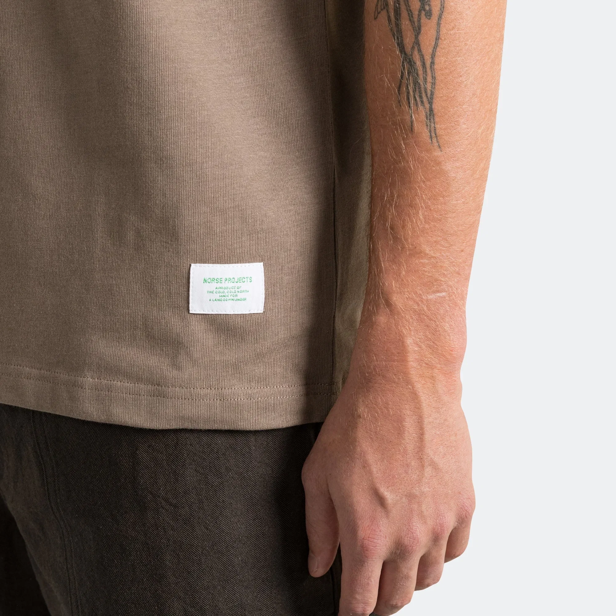 Norse Projects Simon Heavy T-Shirt x UP THERE - Walnut