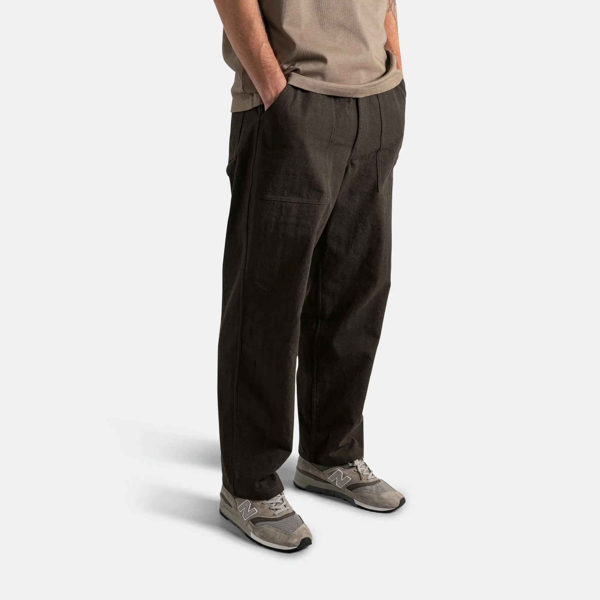 Norse Projects Ragnar Relaxed Herringbone Pant x UP THERE - Beech Green