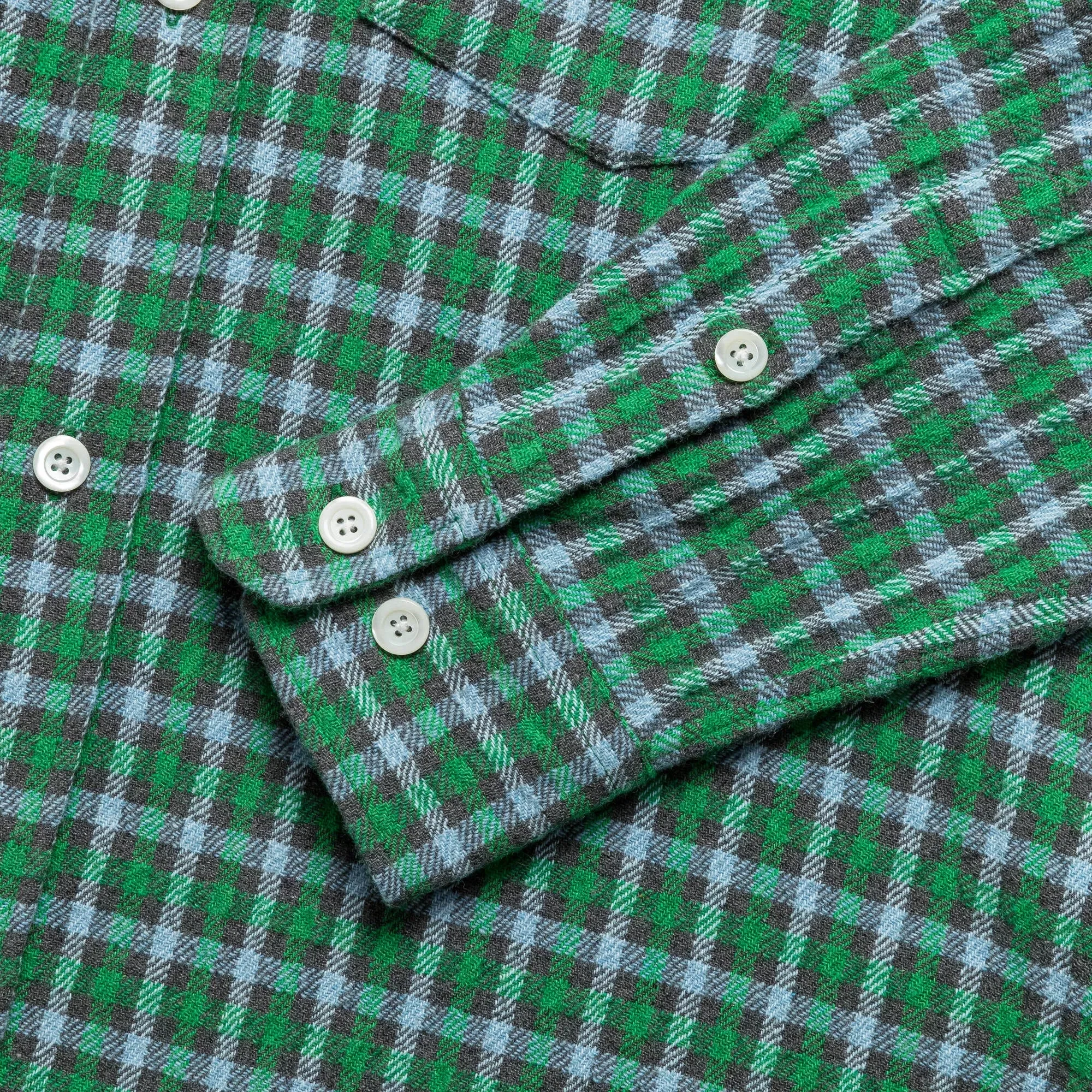 Norse Projects Ole Oversized Check Shirt x UP THERE - Olive Night