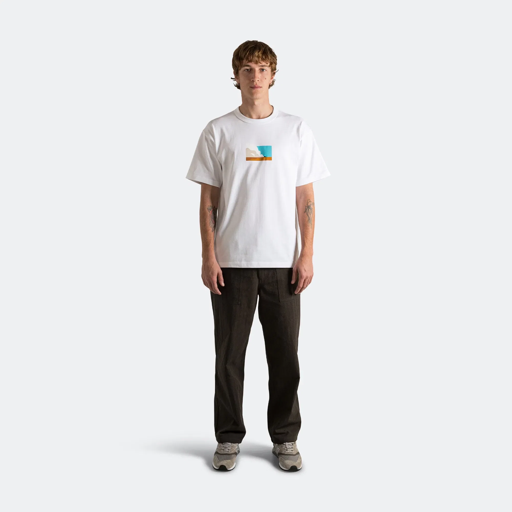 Norse Projects MCH Car Simon Heavy T-shirt x UP THERE - White