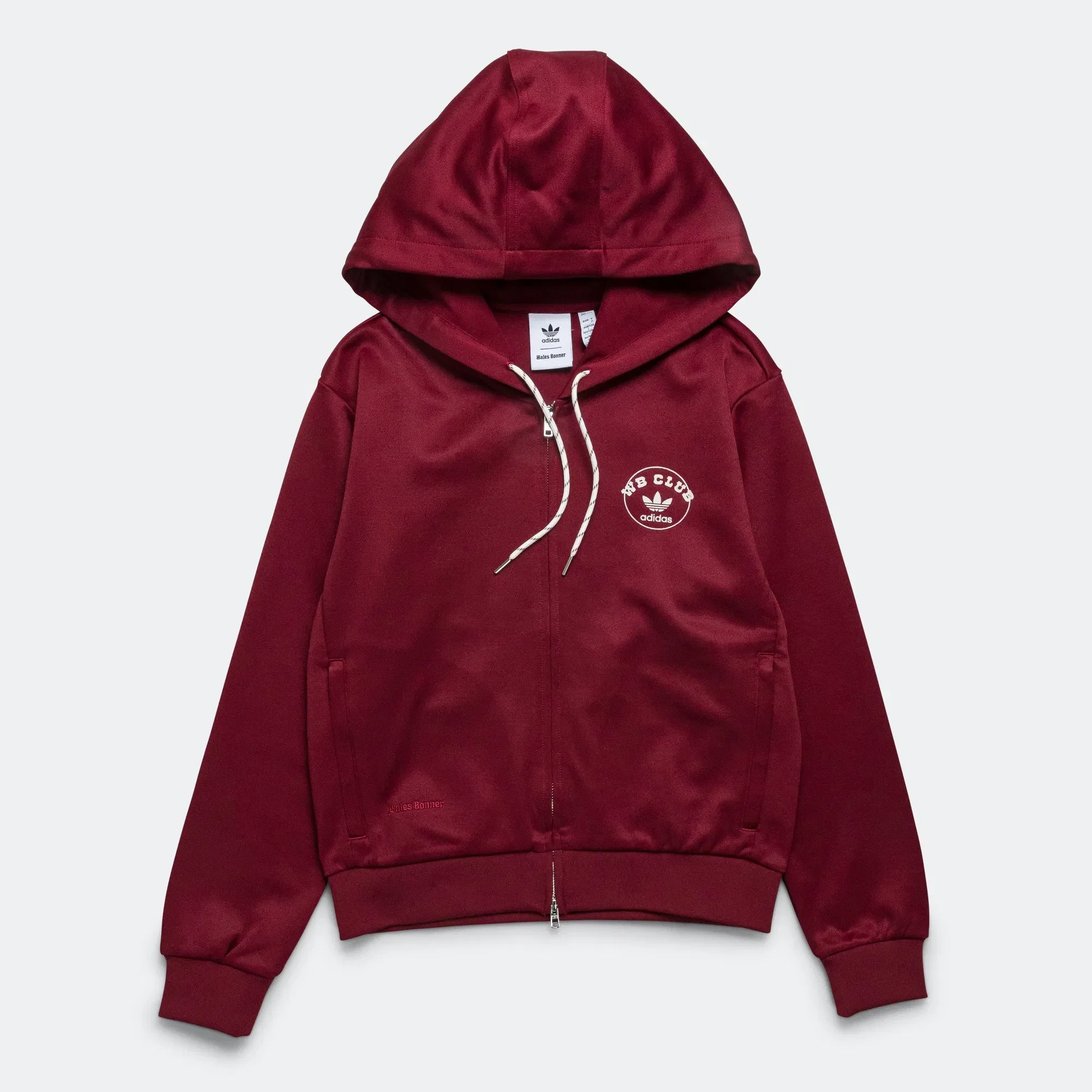 adidas Track Hoodie x Wales Bonner - Core Burgundy