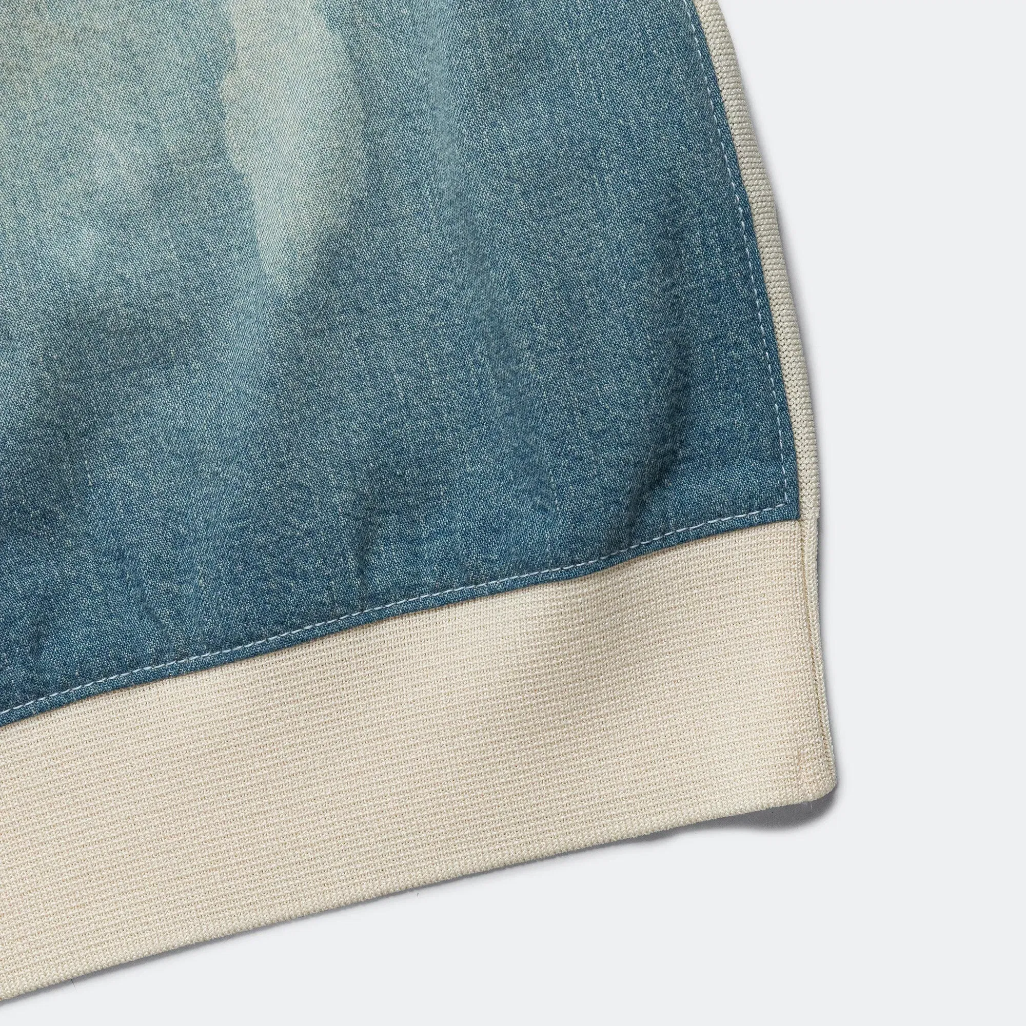 KAPITAL Knit x 8oz Denim Coverall Polo Shirt - Ecru