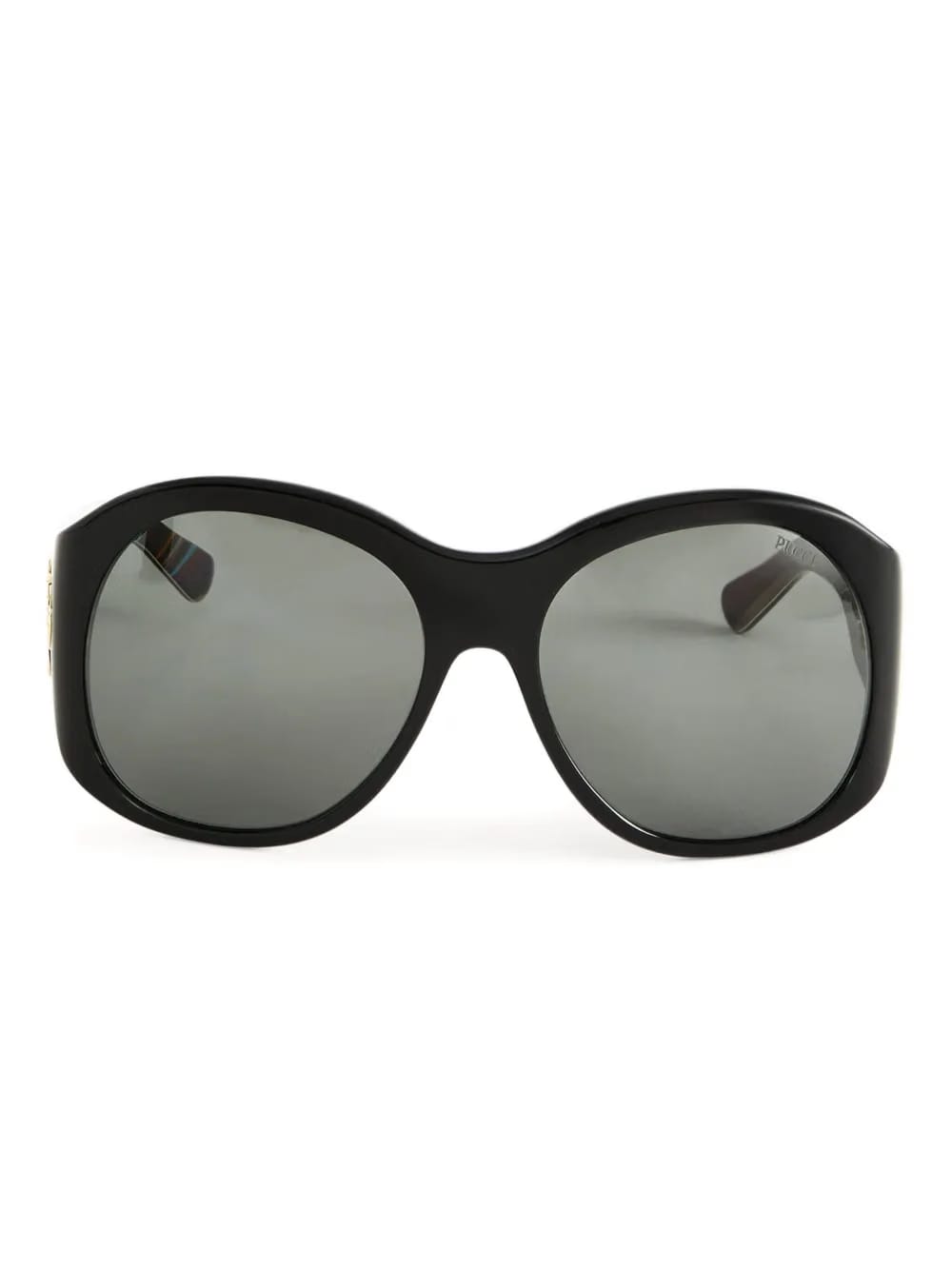round-frame logo-detail sunglasses