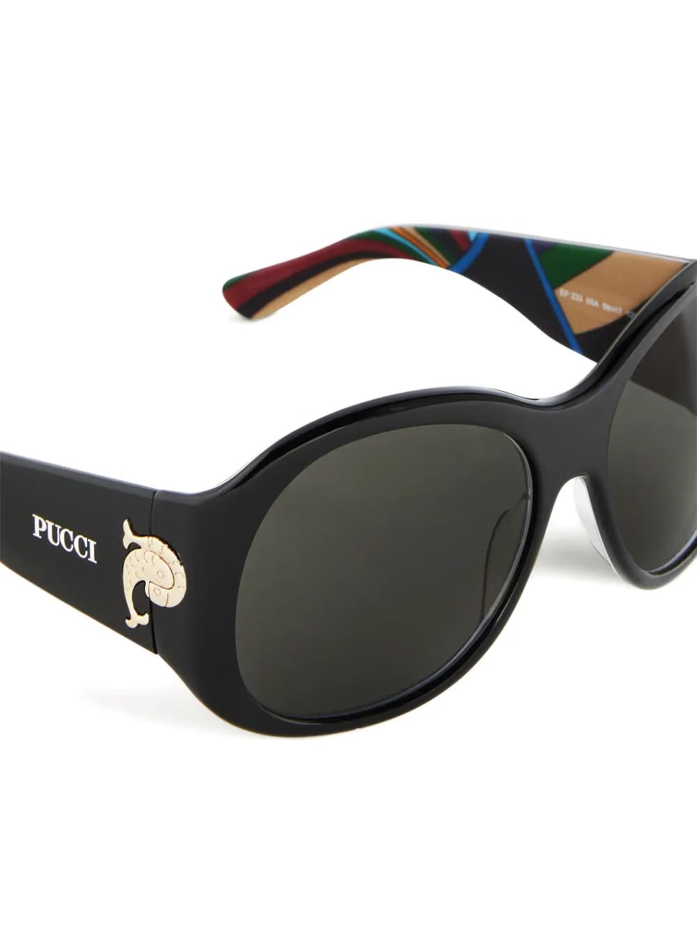 round-frame logo-detail sunglasses