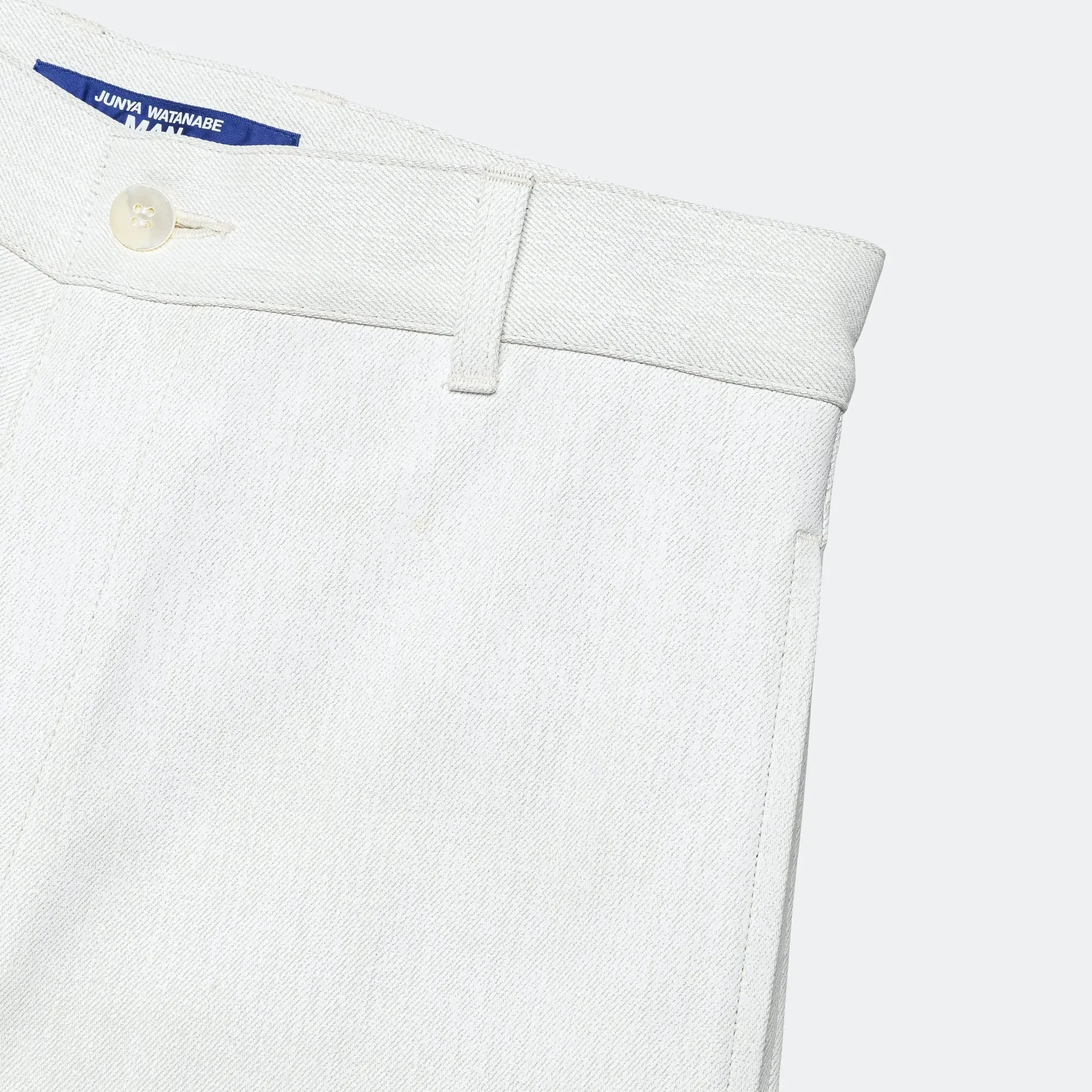 Junya Watanabe MAN Cotton Denim Foil Pant - Off White