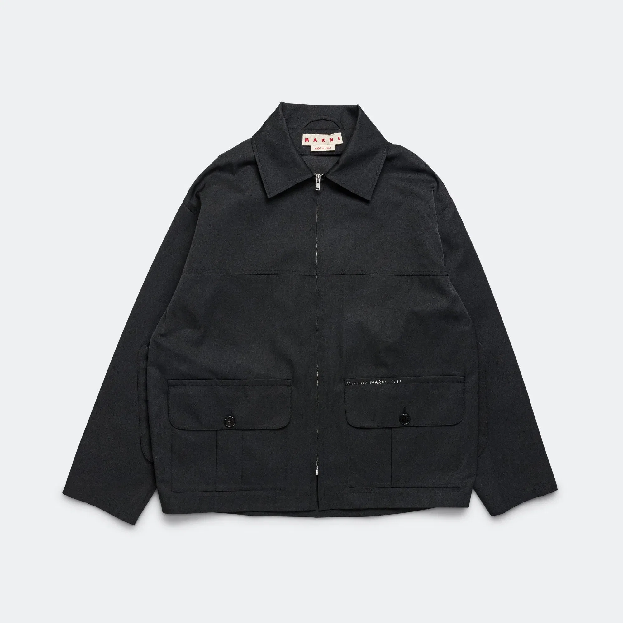 Marni Zip Up Work Jacket - Black