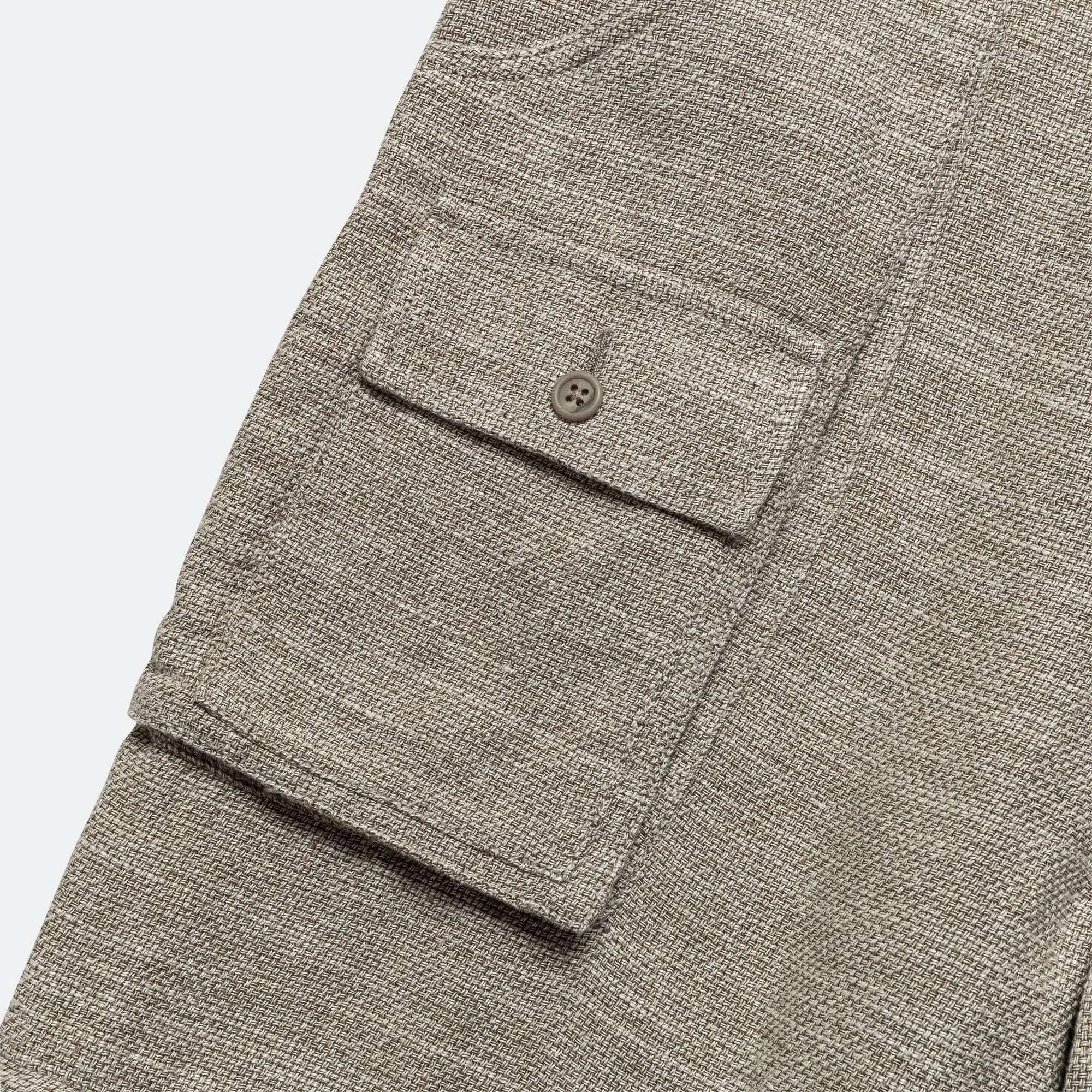 BEAMS PLUS Bush Pants ll Cotton Linen - Sand