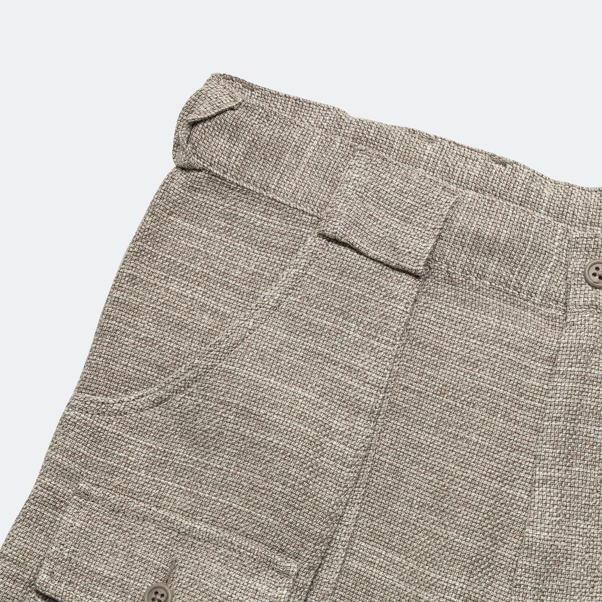 BEAMS PLUS Bush Pants ll Cotton Linen - Sand