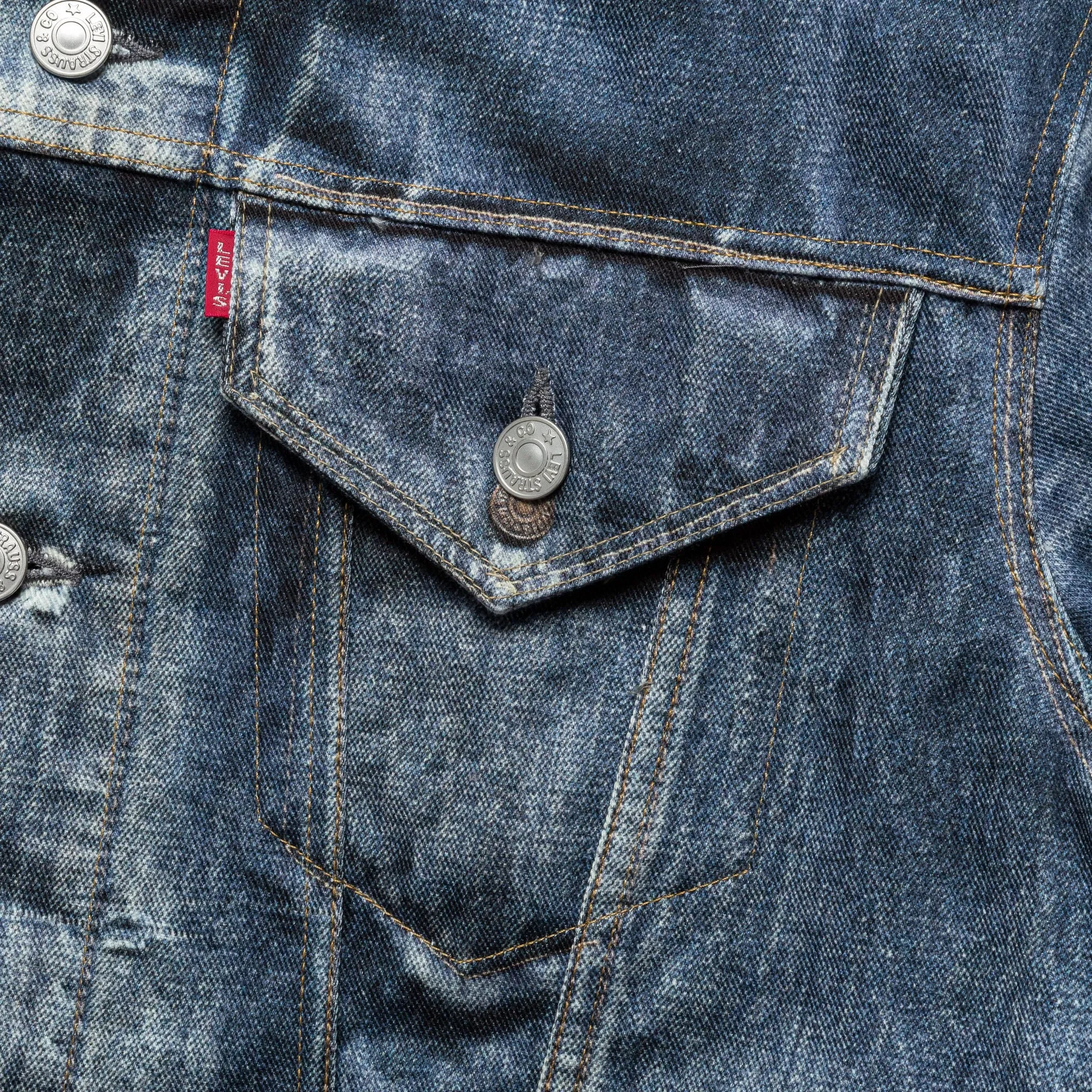 Junya Watanabe MAN Cotton Twill Inkjet Print Jacket x Levi's - Indigo