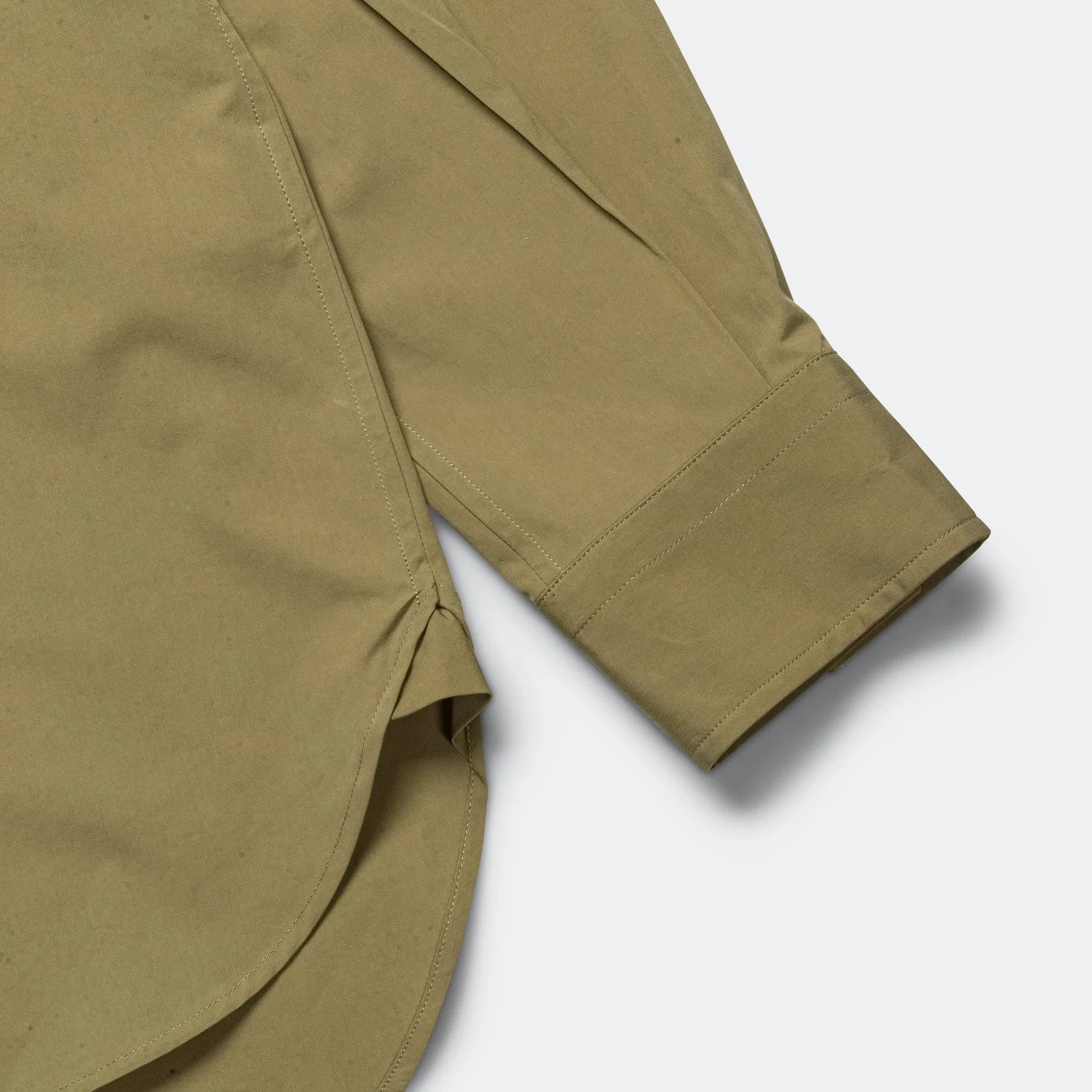 Margaret Howell Monogram Shirt - Fine Cotton Poplin Warm Olive