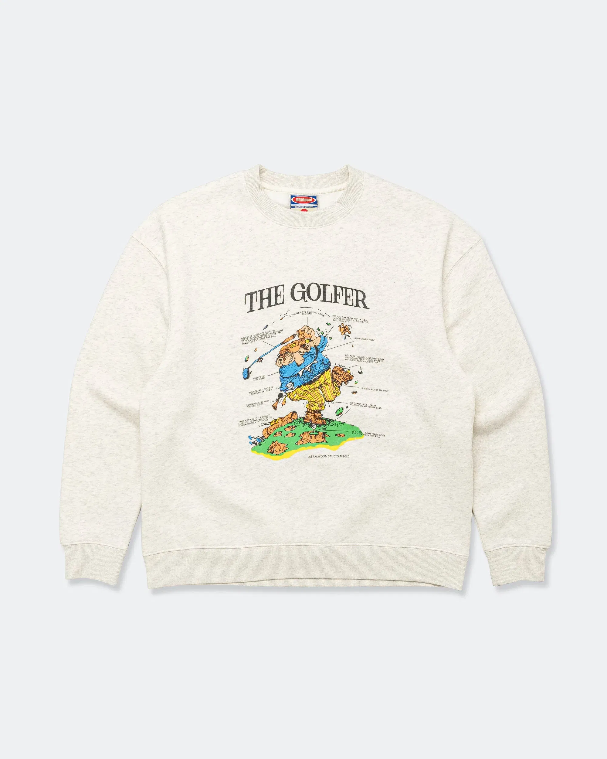 Metalwood Excuses Crewneck Sweatshirt - Heather Grey
