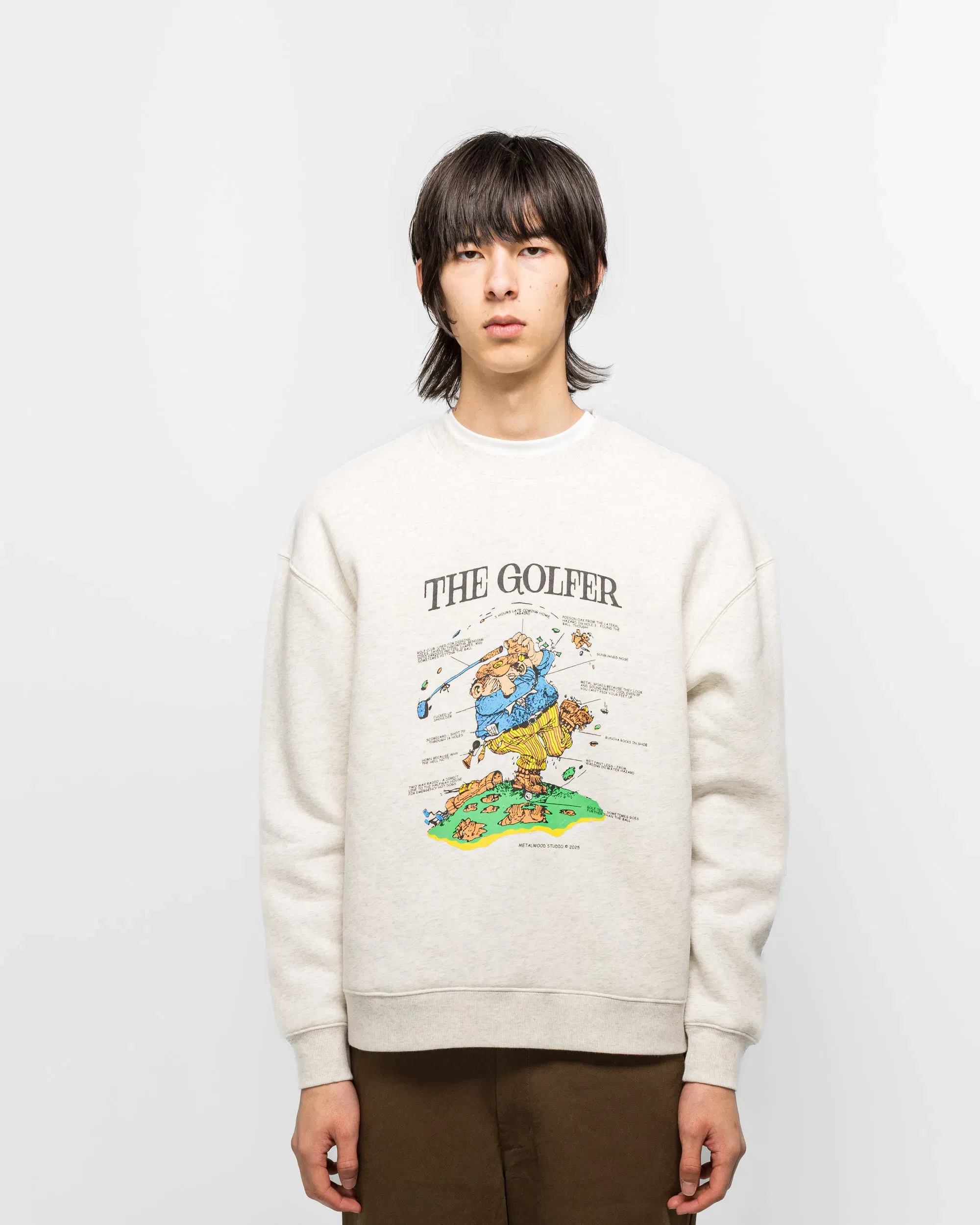 Metalwood Excuses Crewneck Sweatshirt - Heather Grey