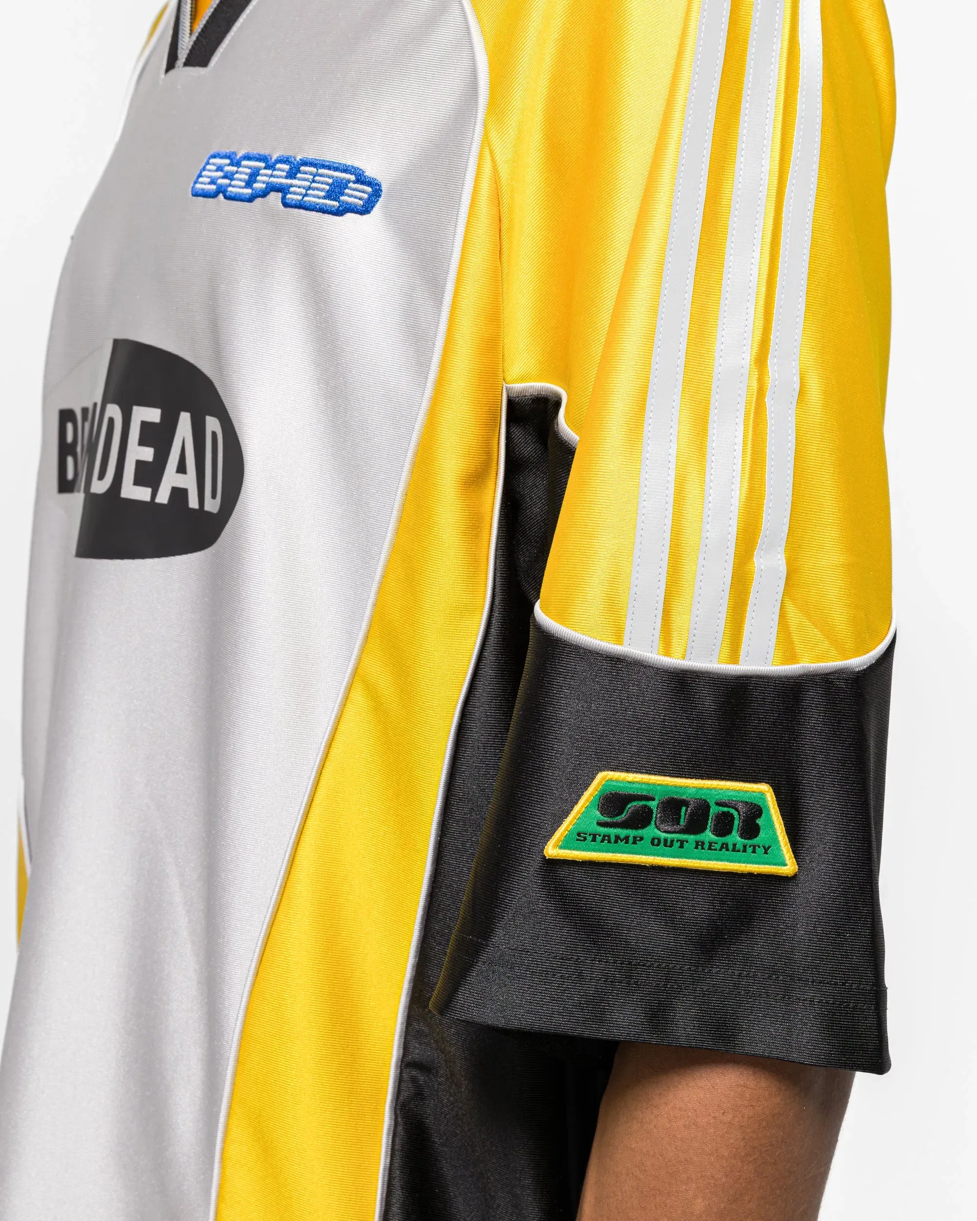 adidas Football Jersey x Braindead - Silver Metallic