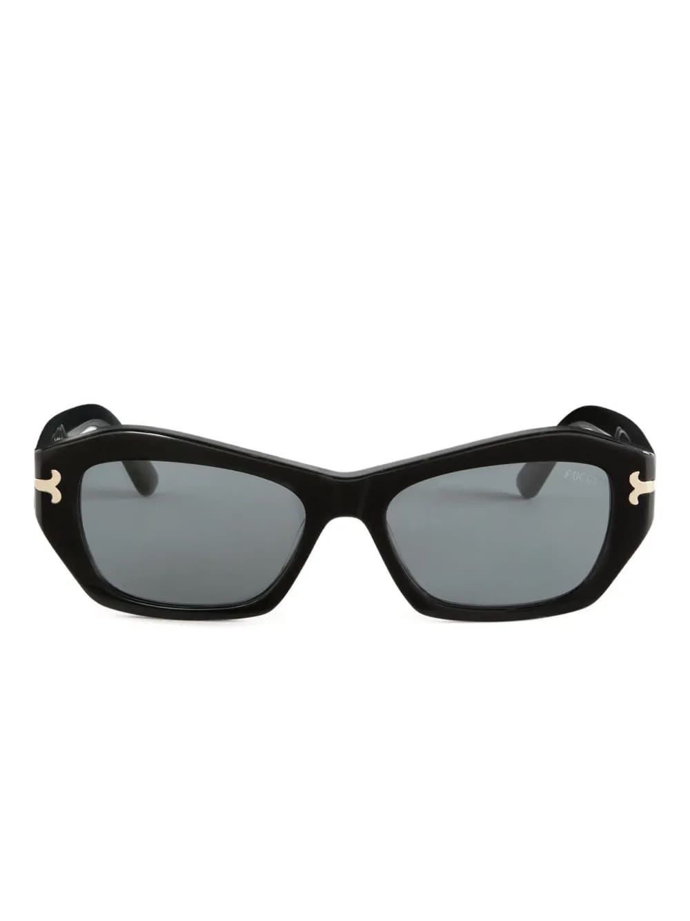geometric gold-detail sunglasses