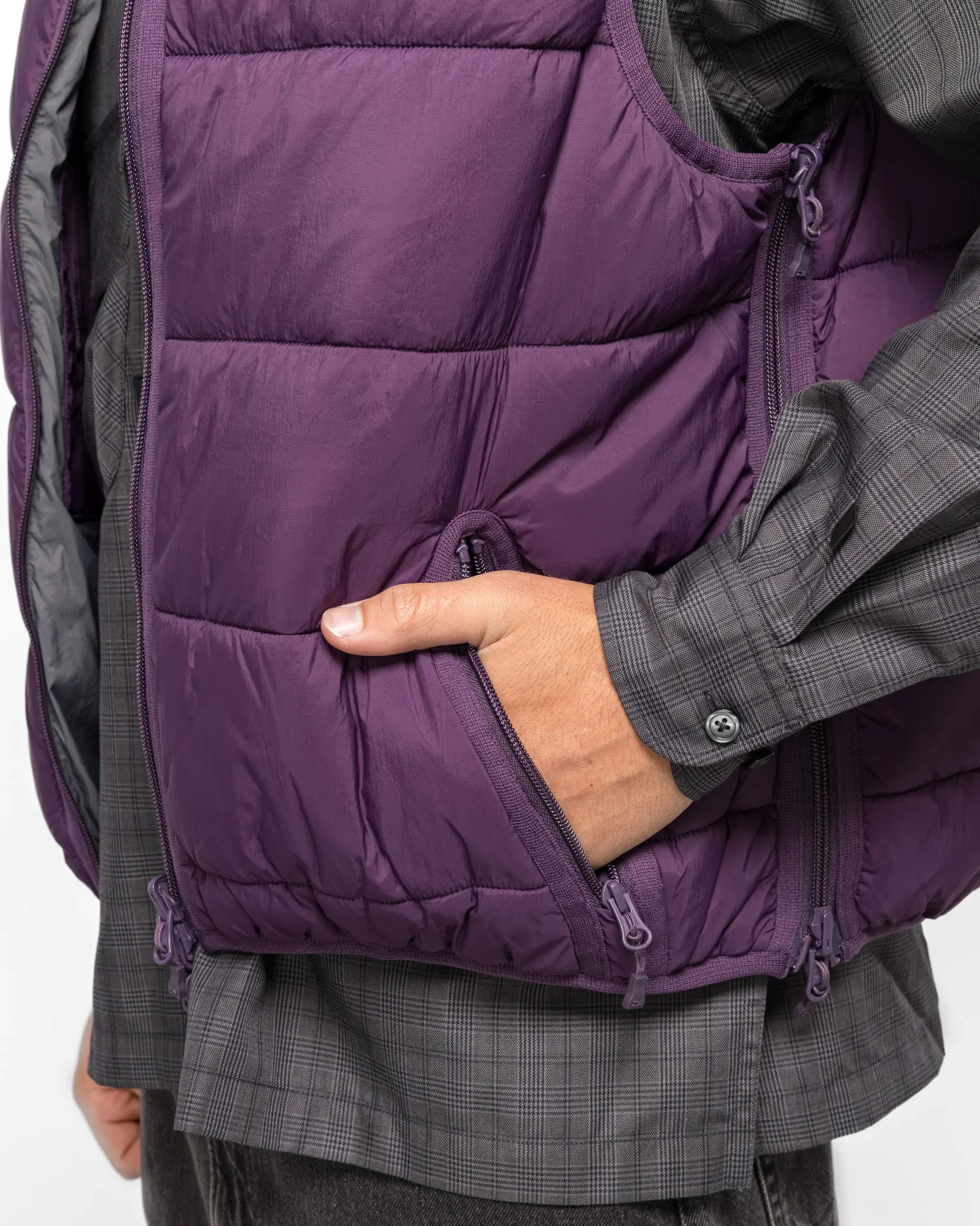 DAIWA PIER39 Tech Reversible CLIMBERSPUFF Vest - Purple