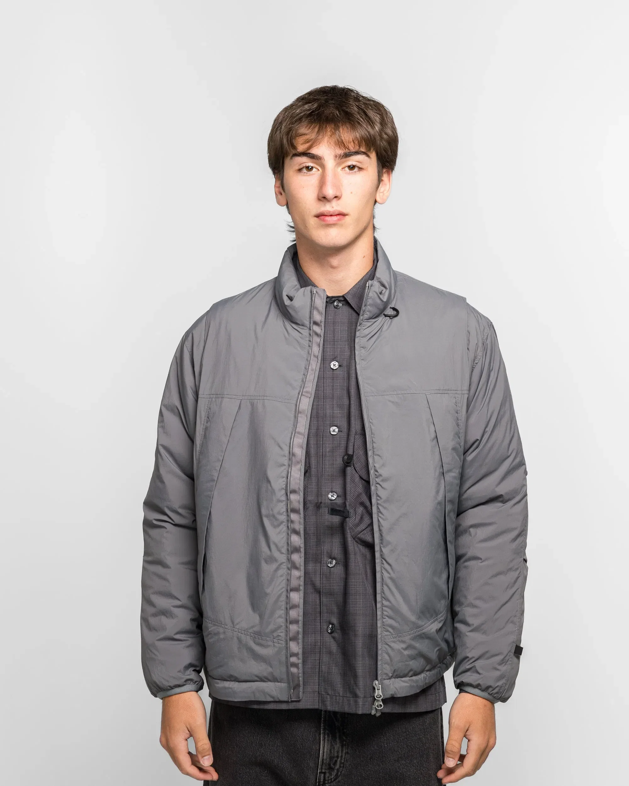 DAIWA PIER39 Tech 2WAY Field Inner Down Jacket - Light Grey