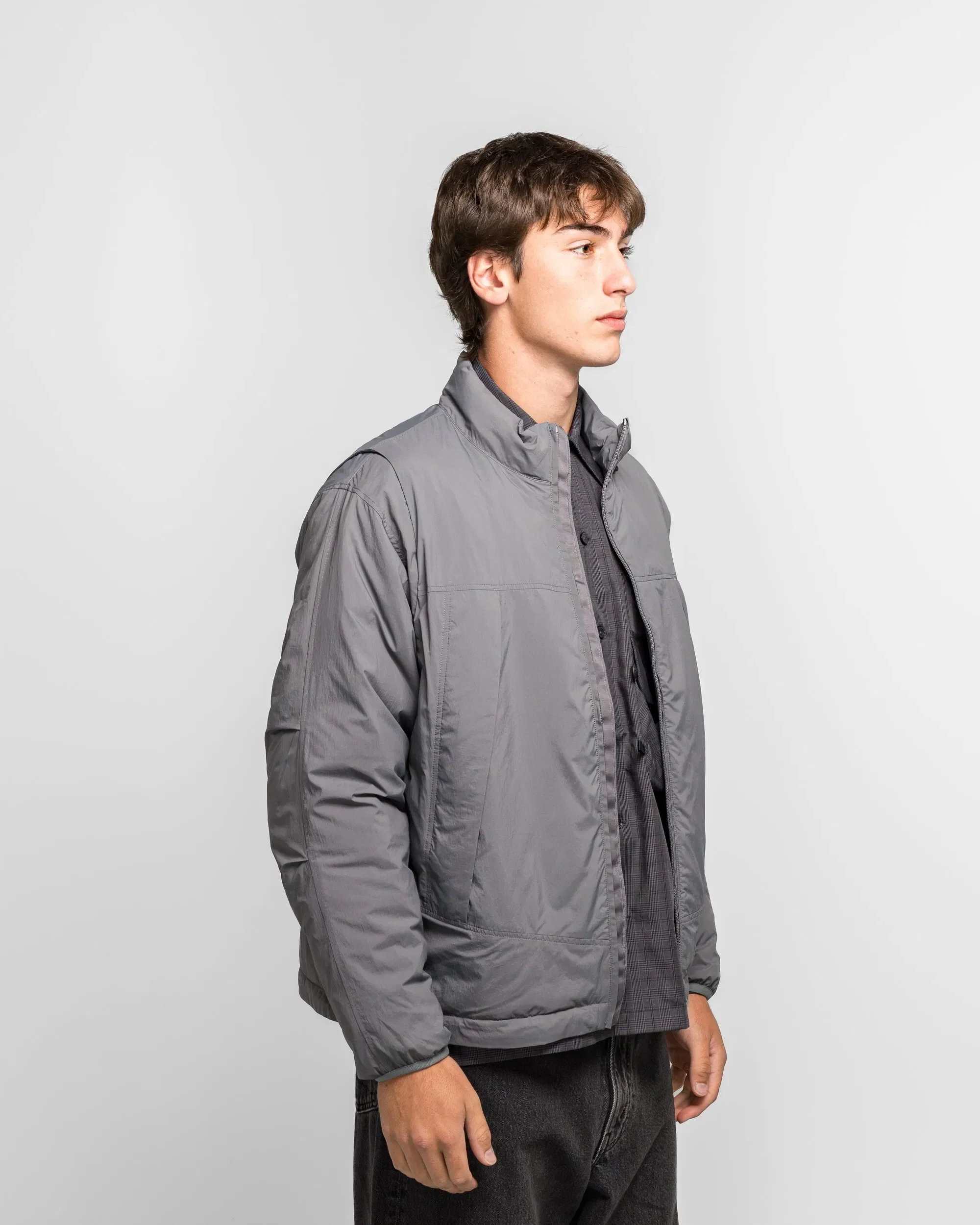 DAIWA PIER39 Tech 2WAY Field Inner Down Jacket - Light Grey