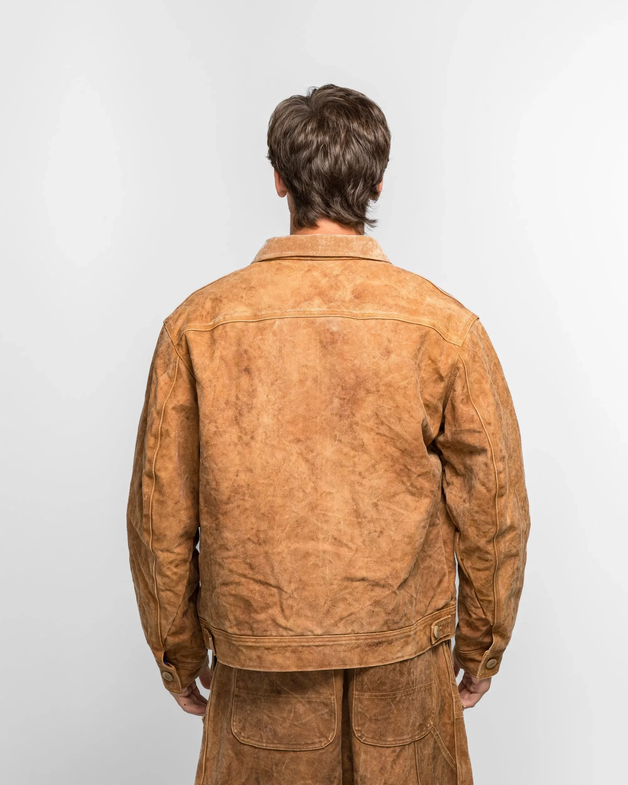 Needles Zipped Work Jacket - Brown Duck Canvas