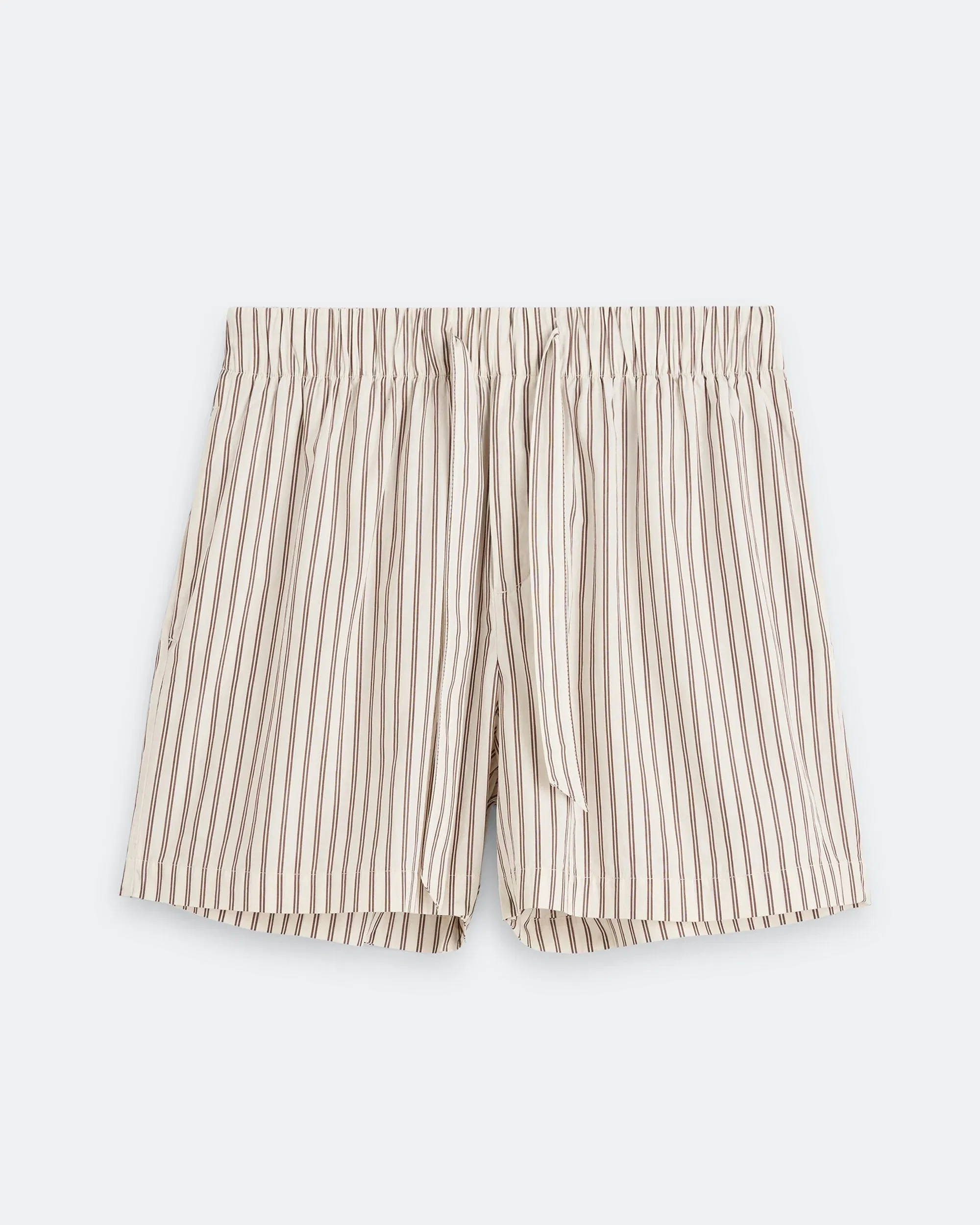 TEKLA Pyjama Shorts - Hopper Stripes Cotton Poplin