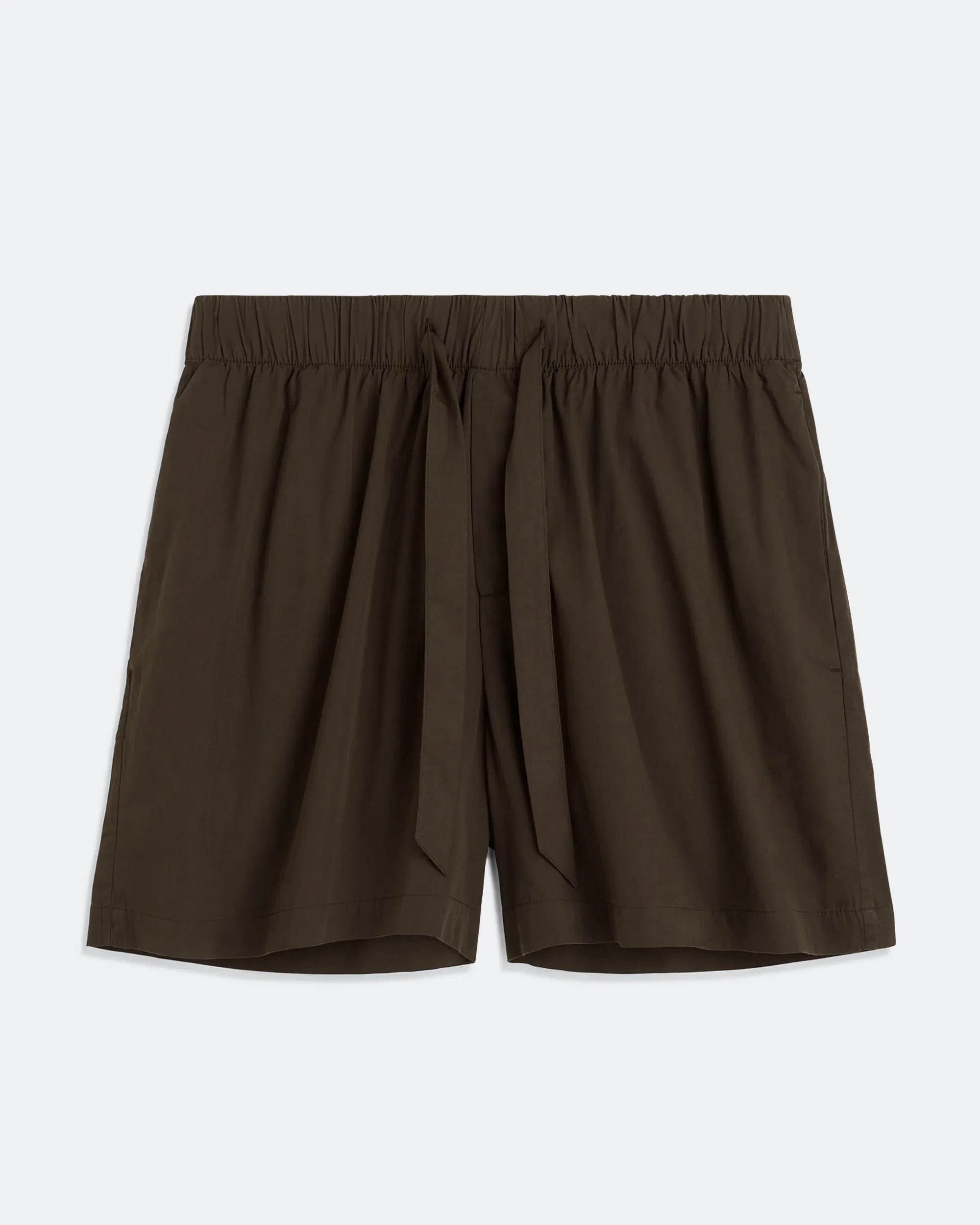 TEKLA Pyjama Shorts - Coffee Cotton Poplin
