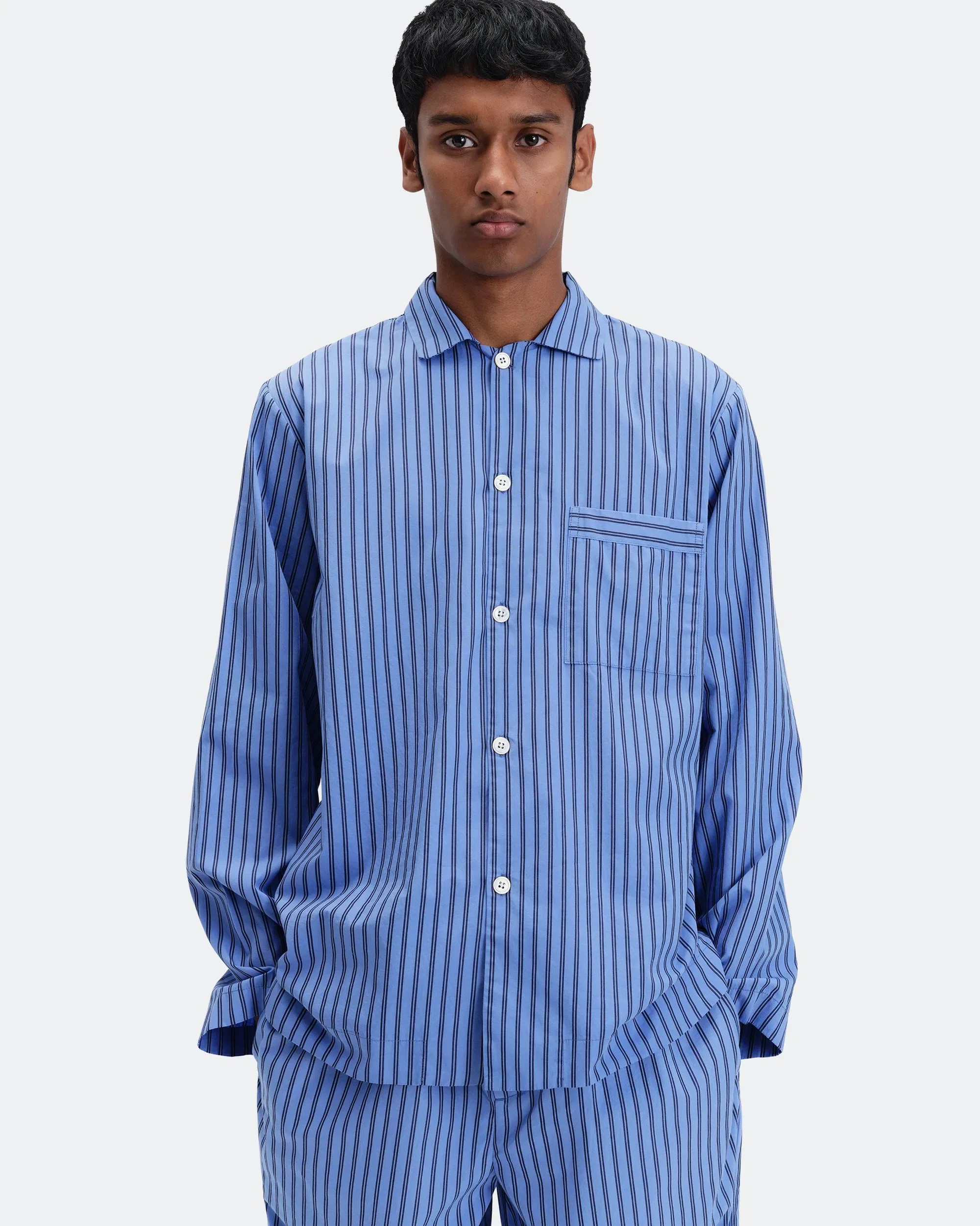 TEKLA Pyjama Shirt - Boro Stripes