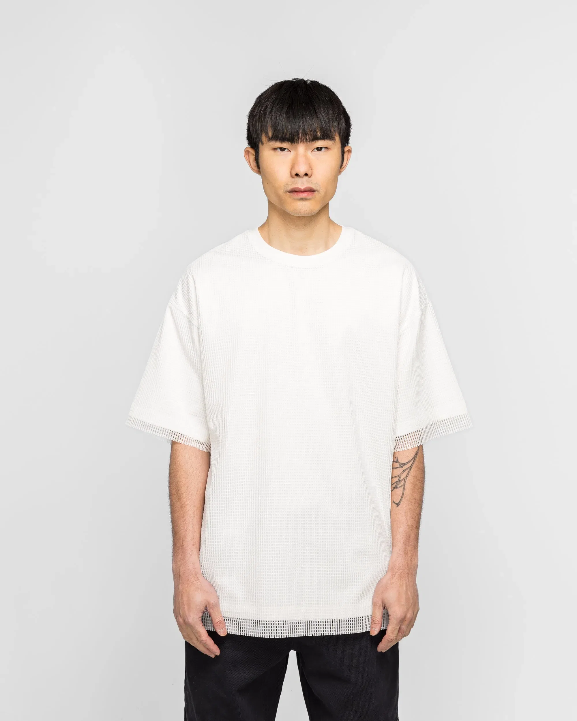 OAMC Peacemaker Mesh Layer T-Shirt - White