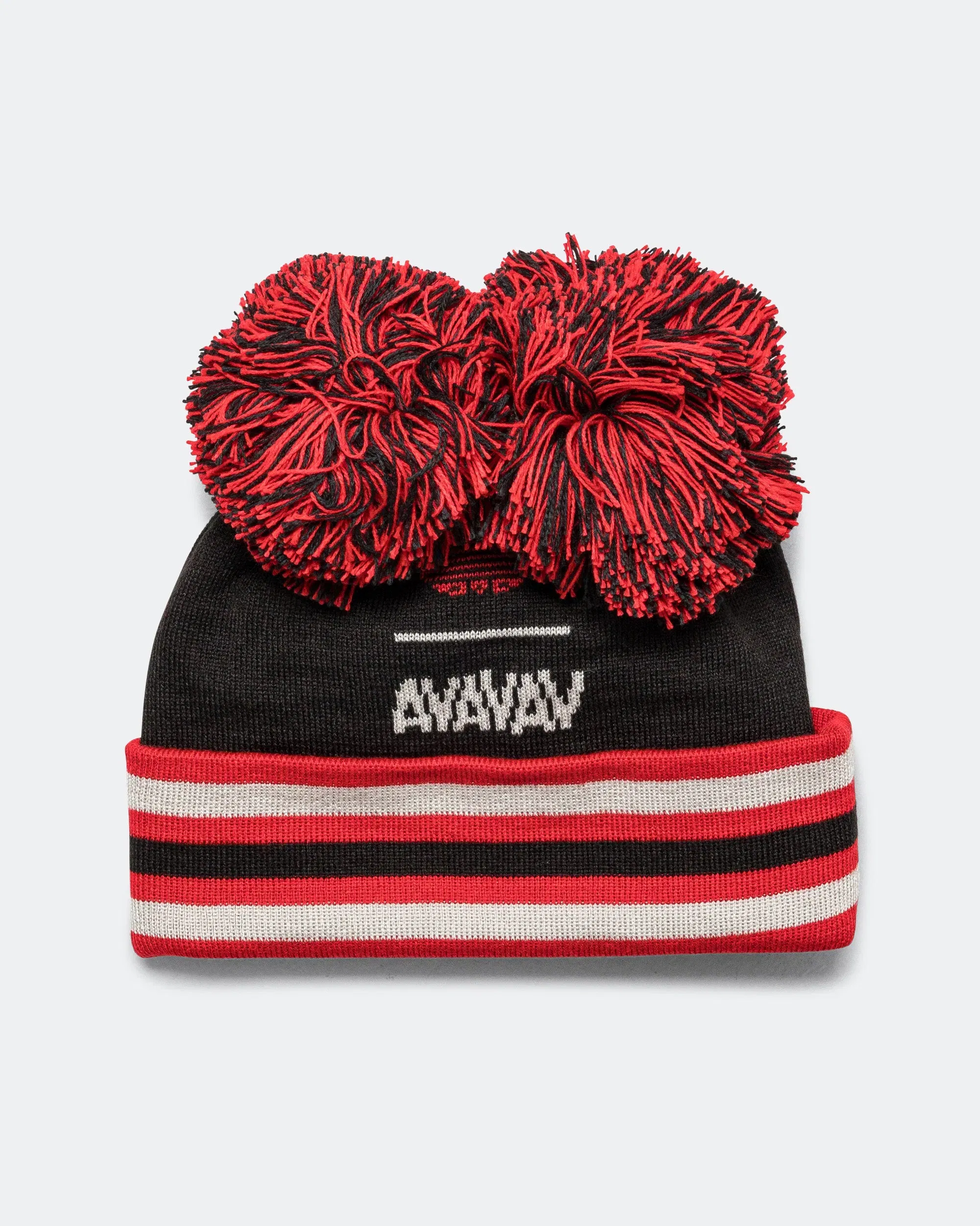 adidas Pom Pom Beanie x AVAVAV - Black/Better Scarlet