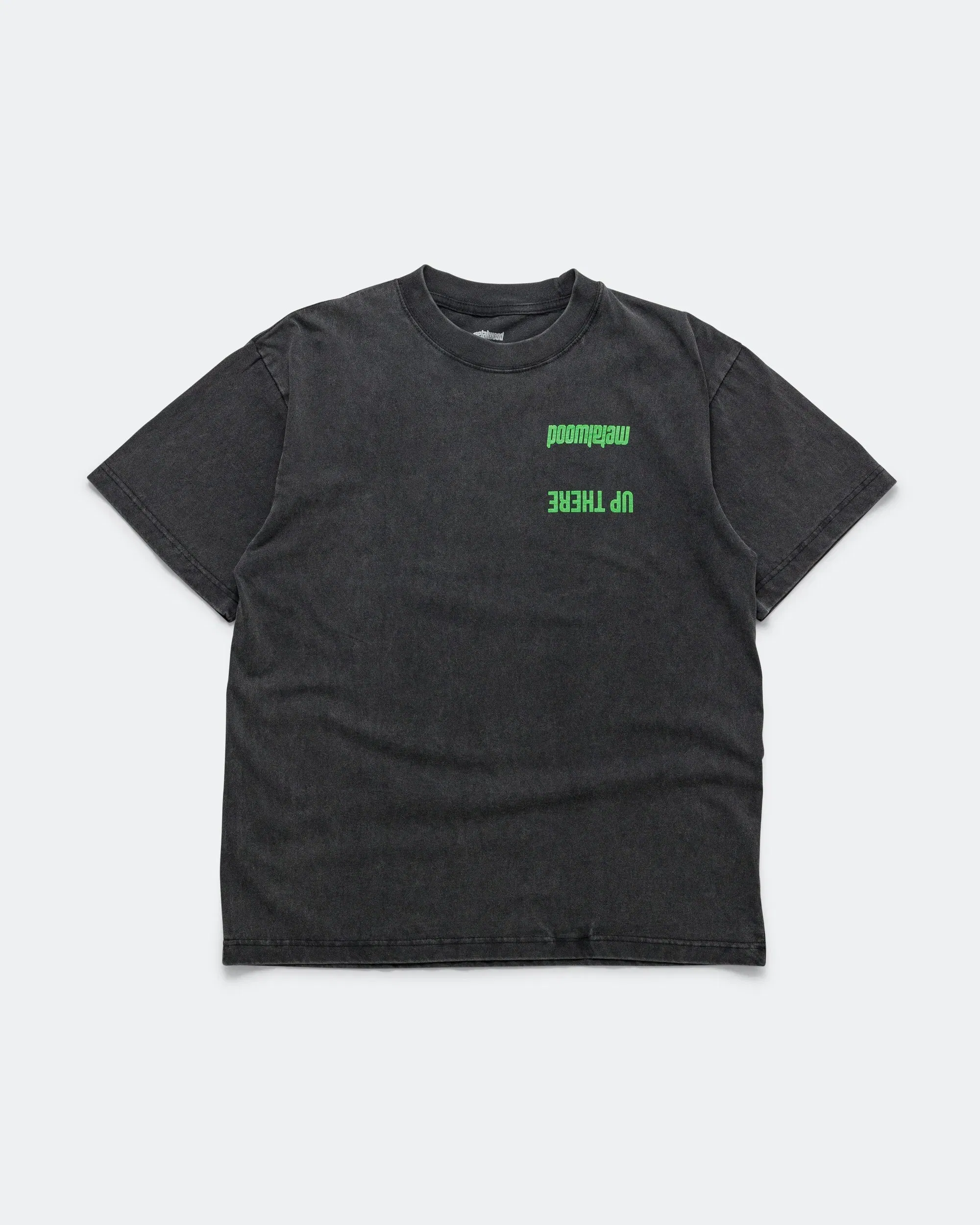 Metalwood Handful T-Shirt x UP THERE - Overdyed Black Wash