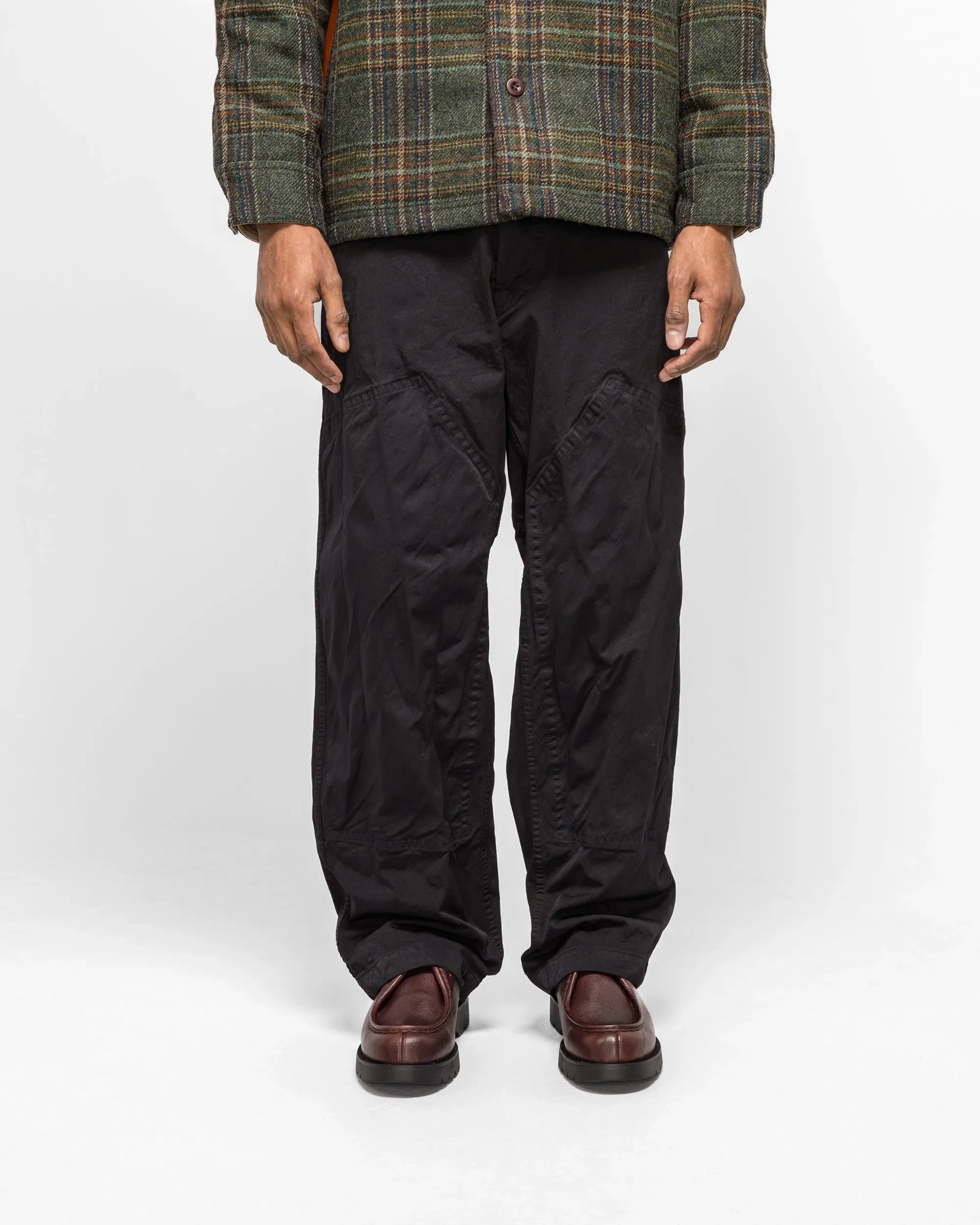 Junya Watanabe MAN Nylon Twill Garment Dyed Pant - Black