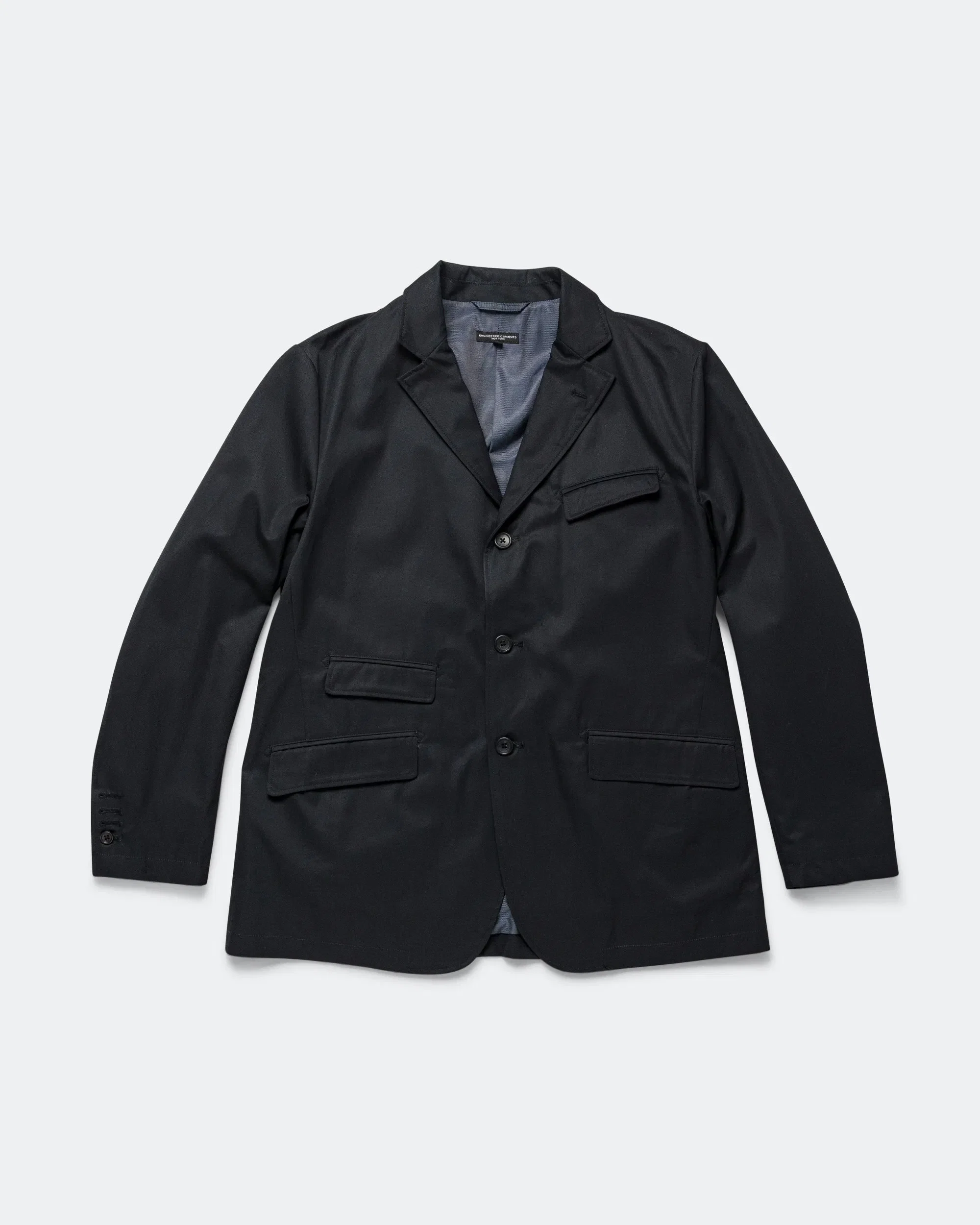 Engineered Garments Andover Jacket - Dark Navy Cotton Ventile Twill