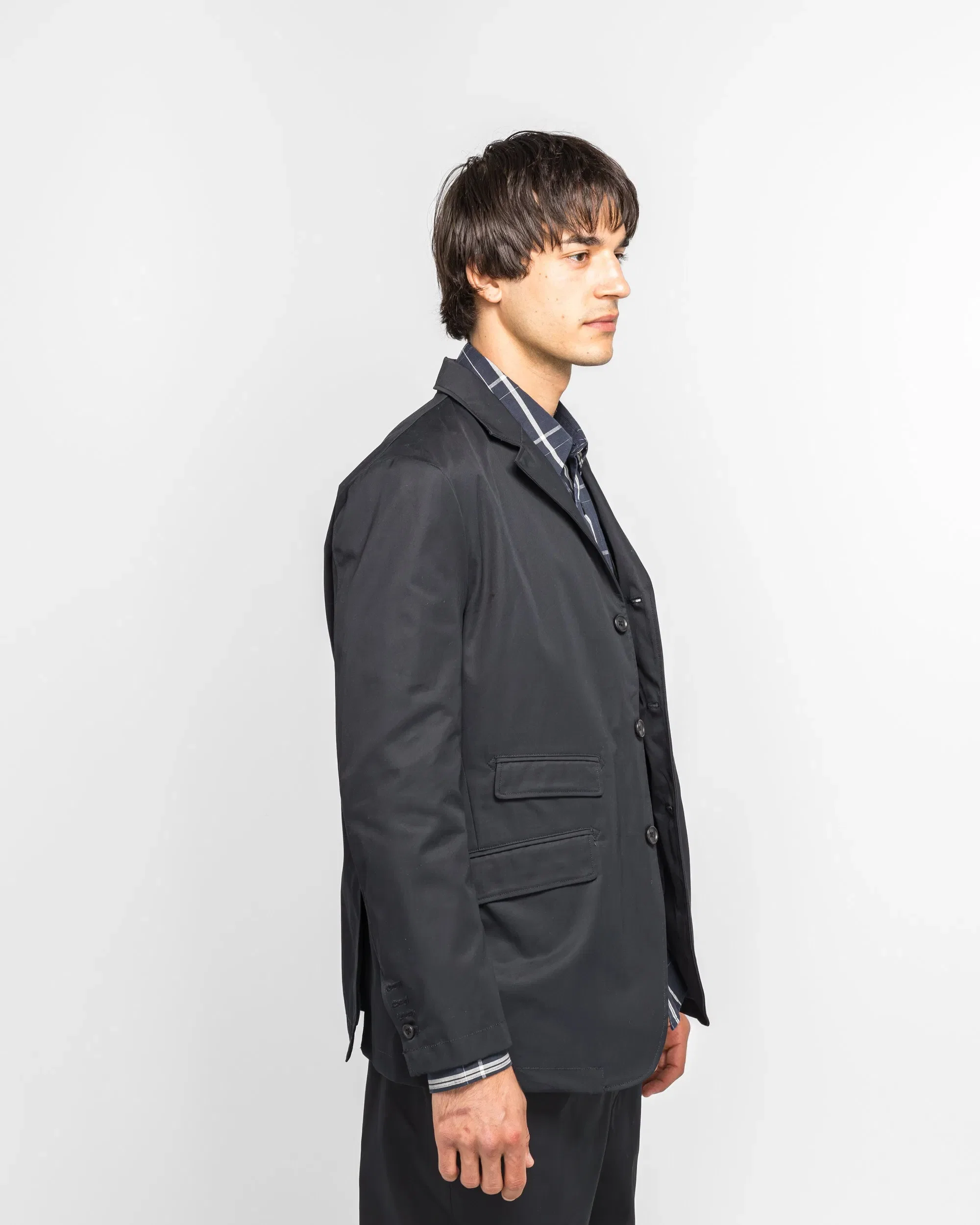 Engineered Garments Andover Jacket - Dark Navy Cotton Ventile Twill