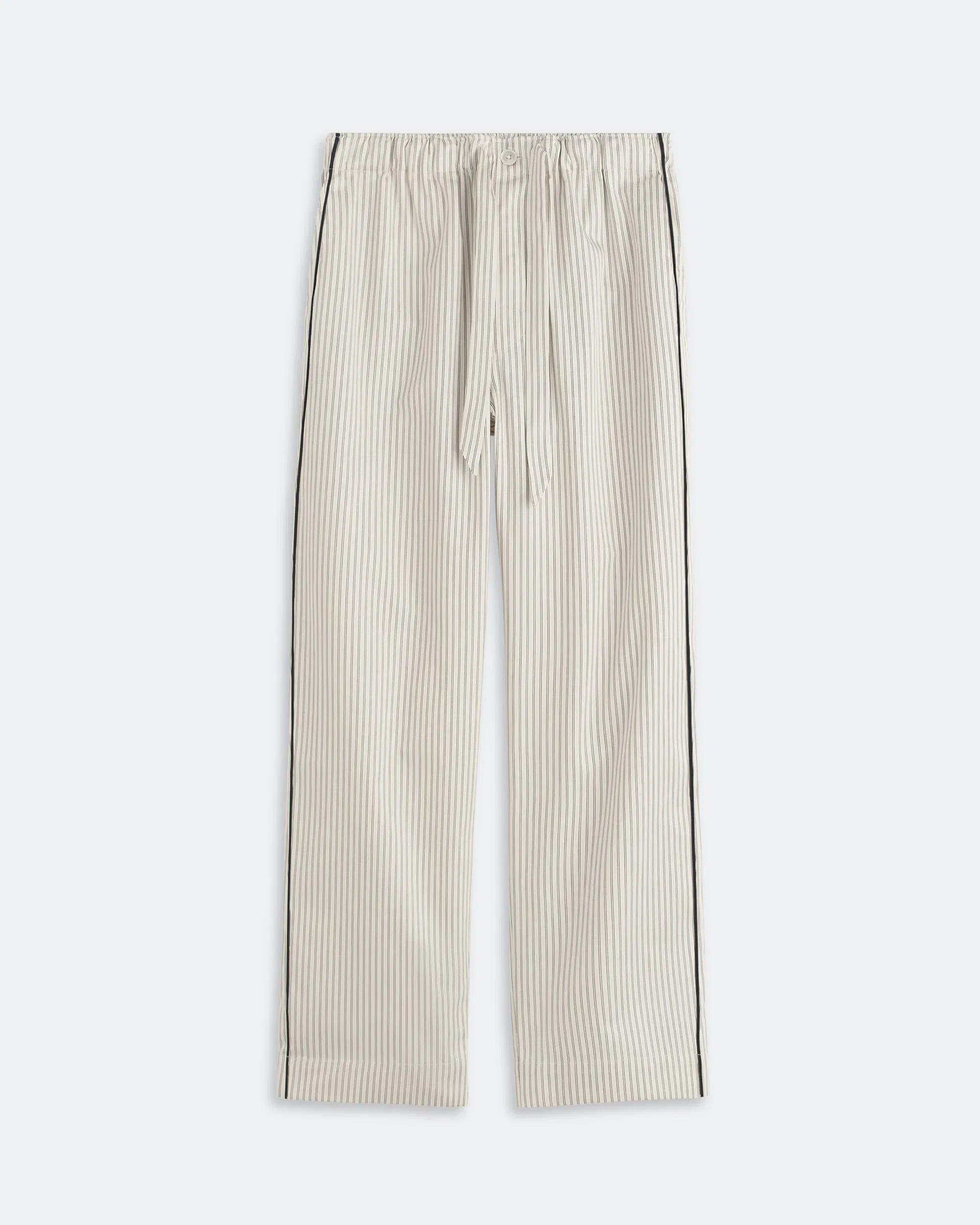 TEKLA Sateen Pyjama Pant - Brown Pin Stripes