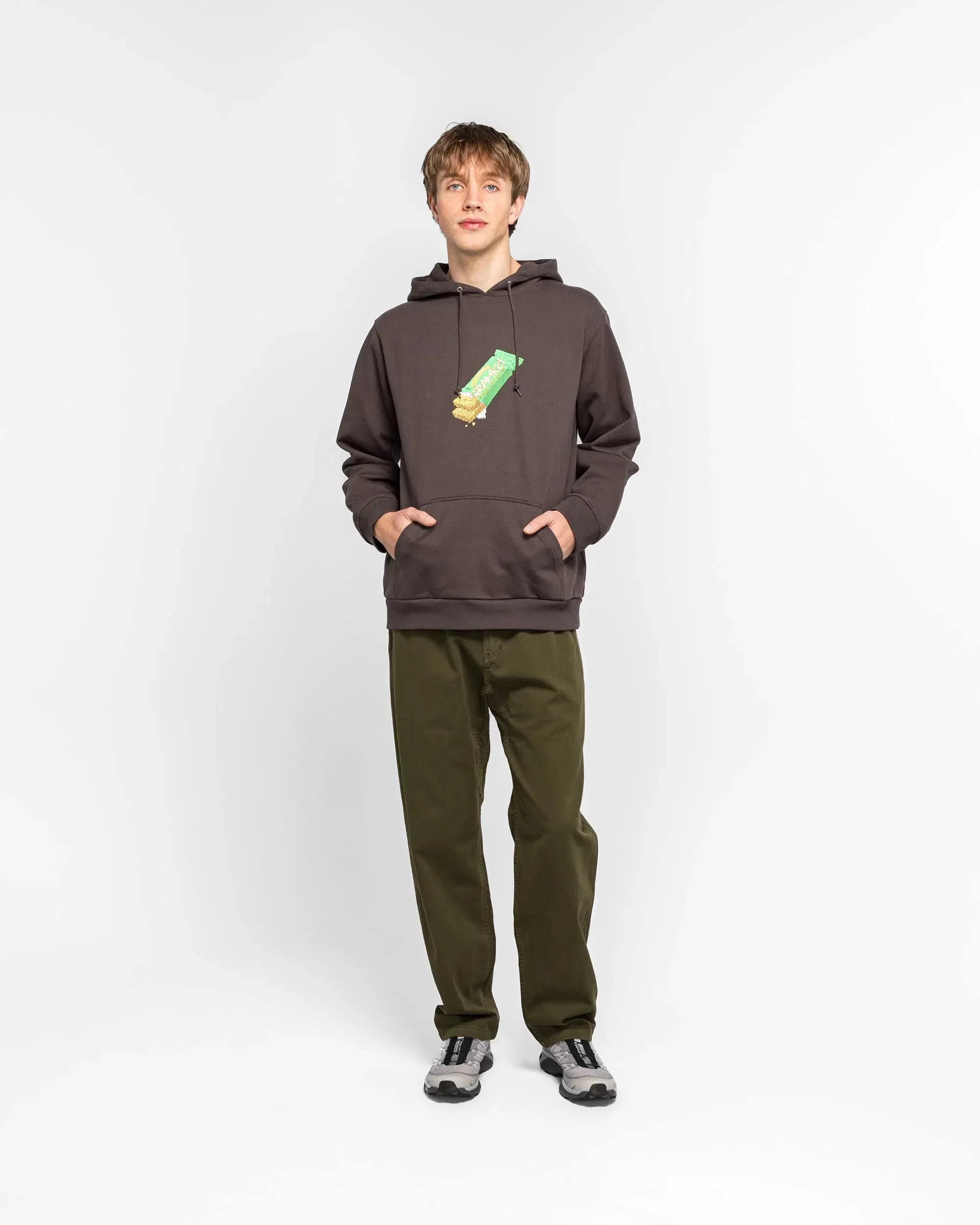Gramicci Granola Hooded Sweatshirt - Deep Brown