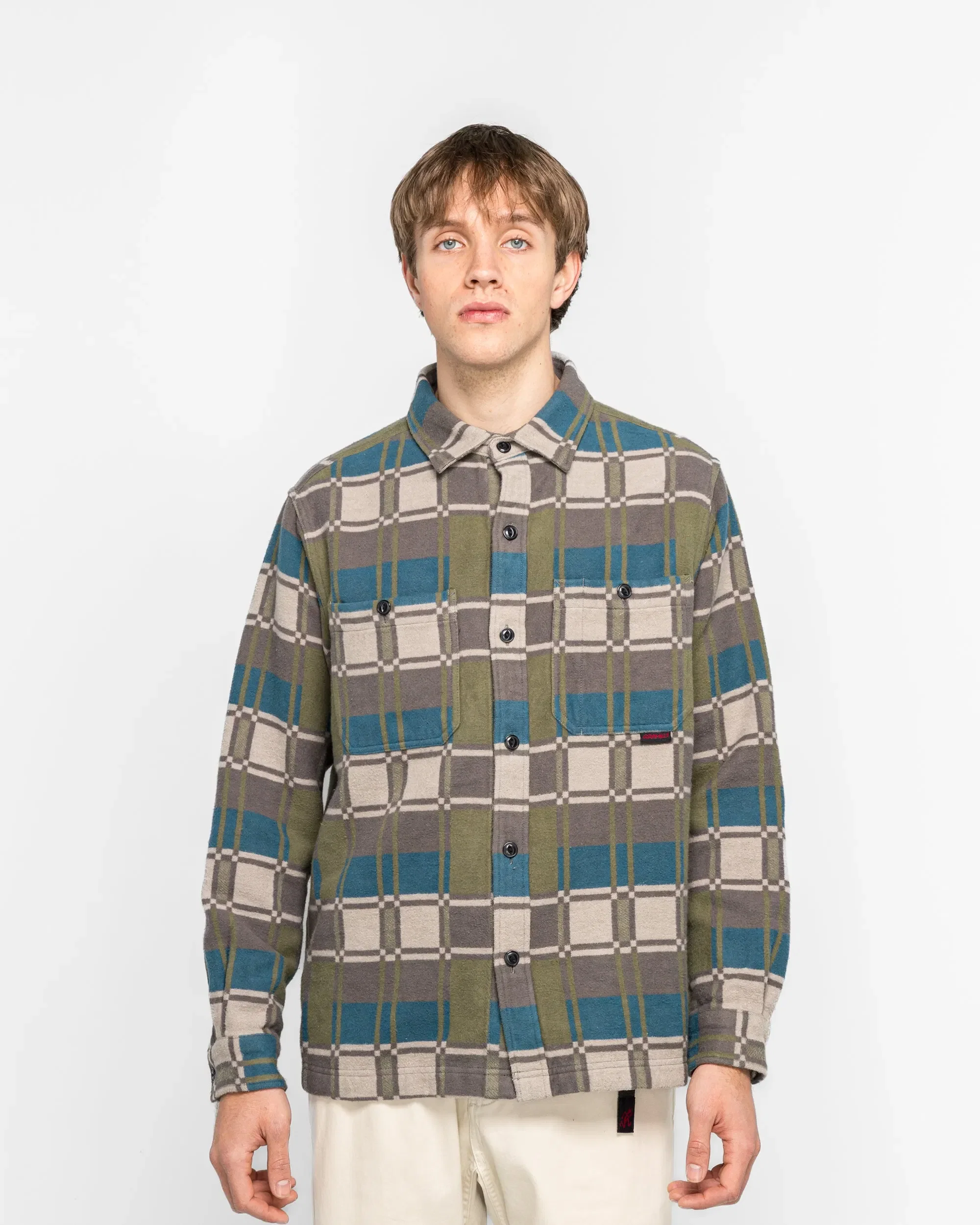 Gramicci Flannel Anthony Shirt - Silver Check