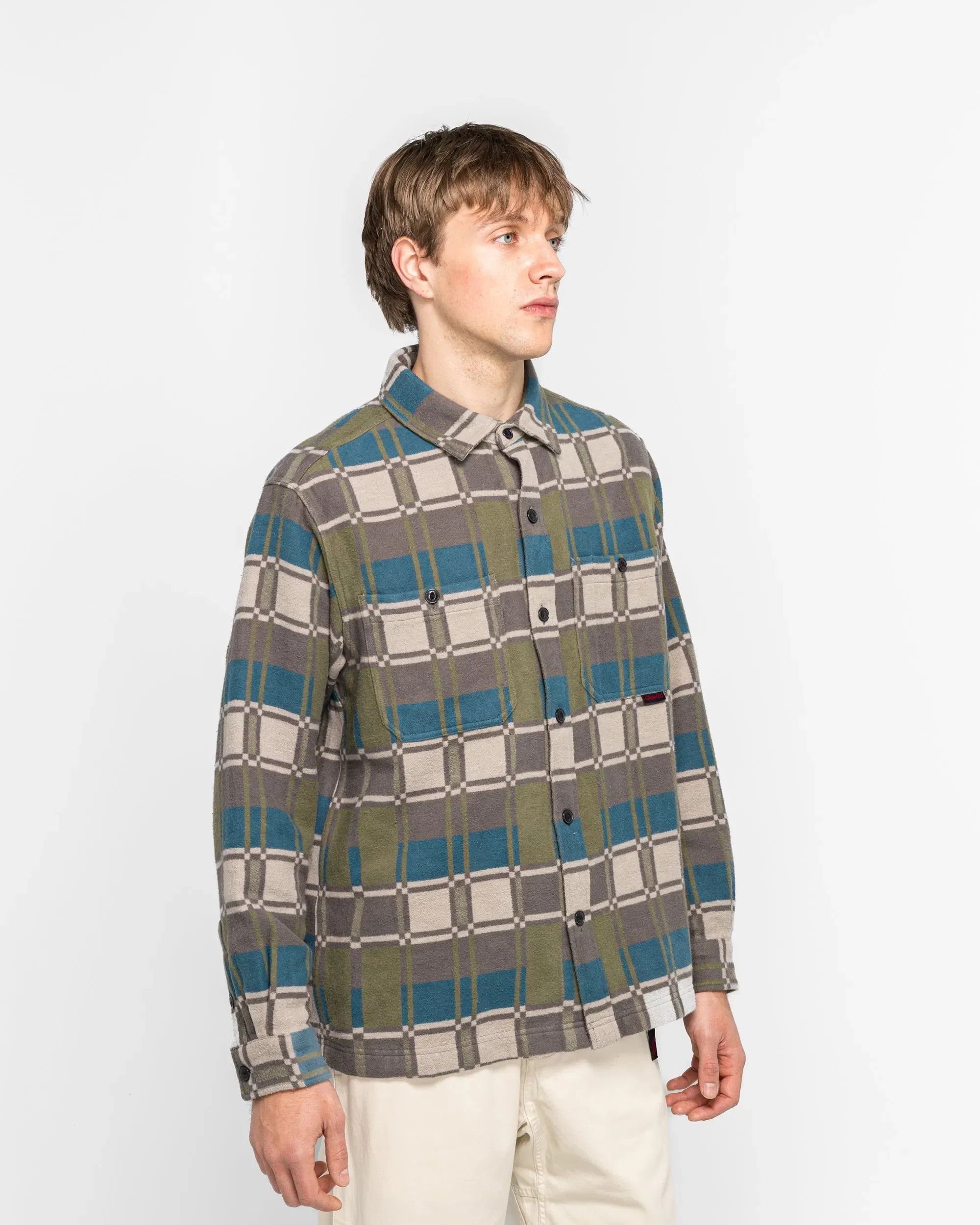 Gramicci Flannel Anthony Shirt - Silver Check