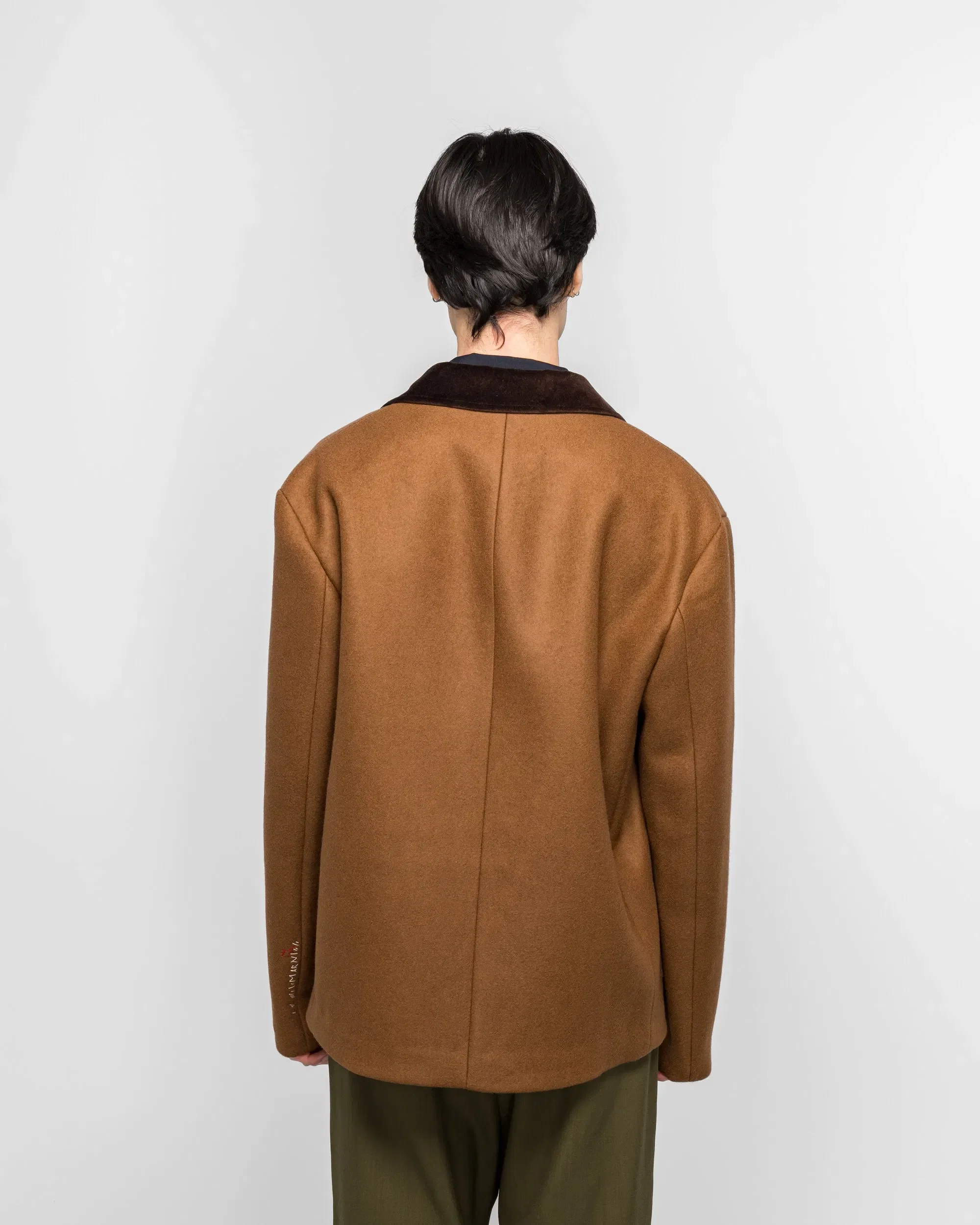 Marni Double Splittable Wool Felt Workwear Jacket - Maroon