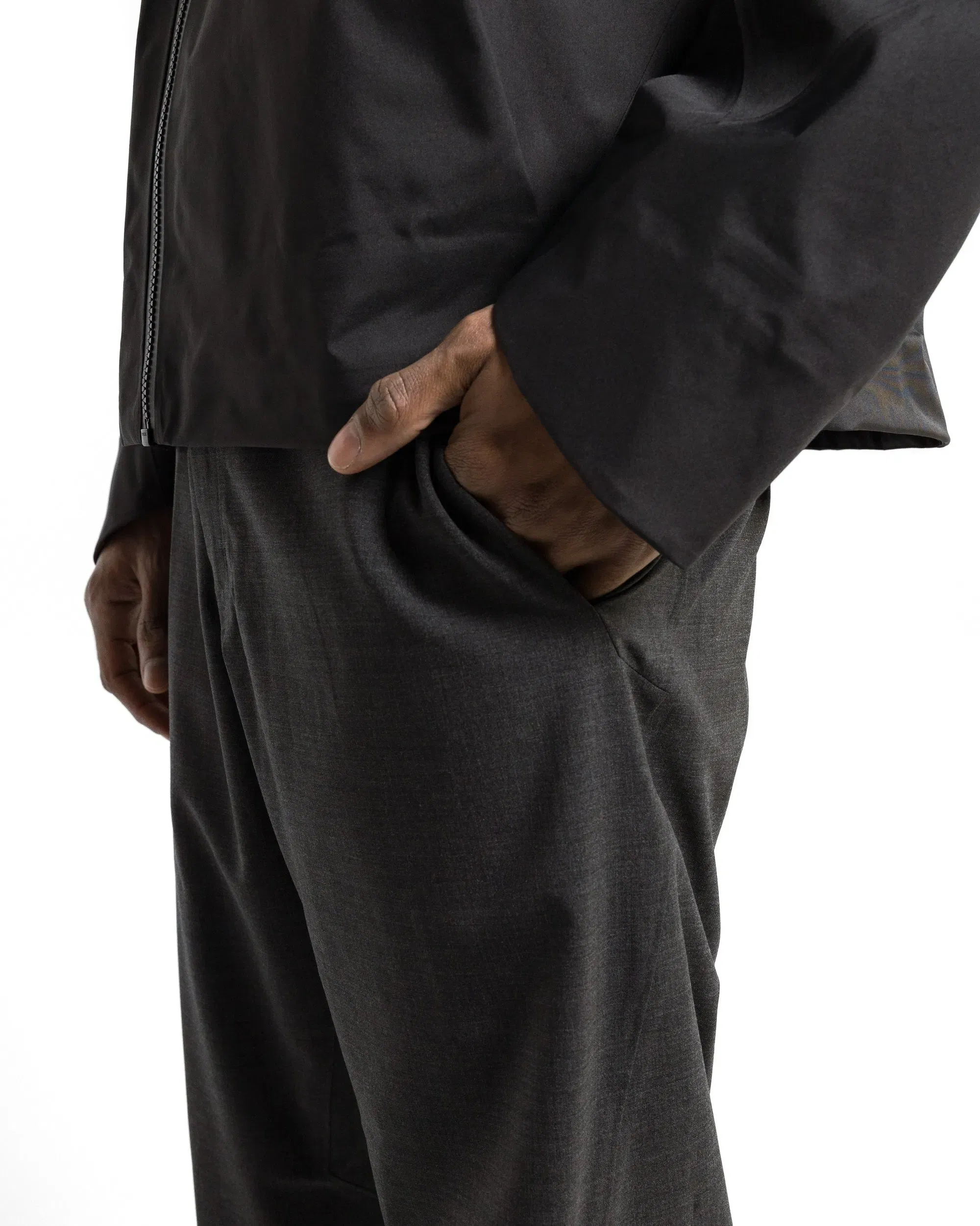 Veilance Convex Wool Pant - Black Heather