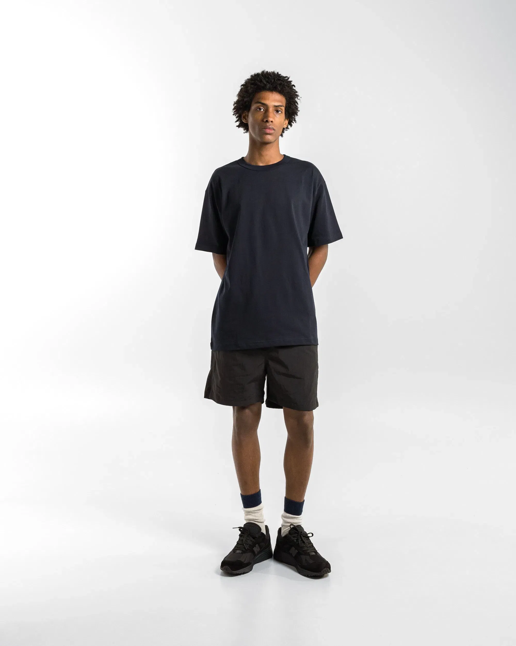 Norse Projects Simon Organic Arch Print T-Shirt - Dark Navy