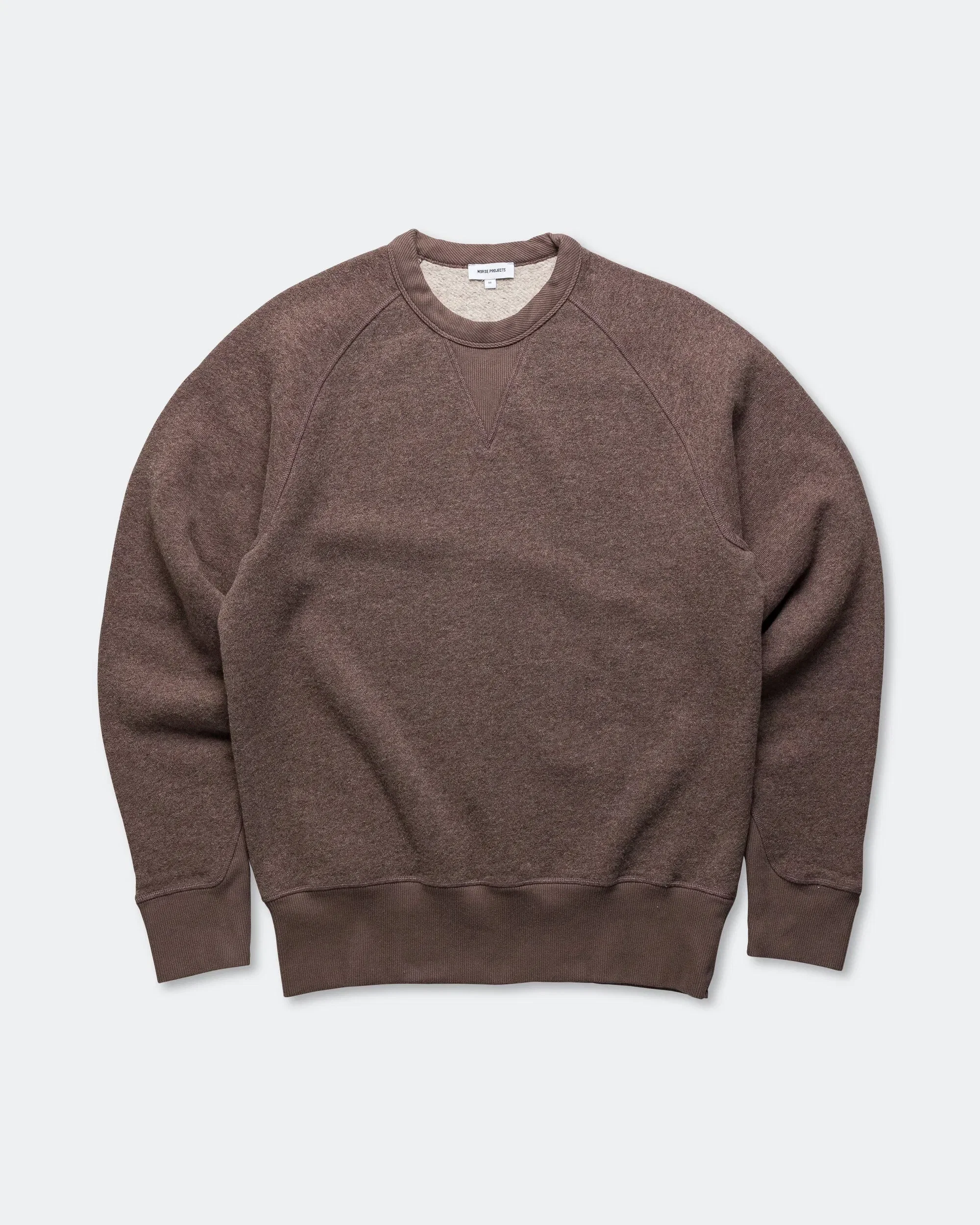 Norse Projects Marten Relaxed Cotton Wool Sweatshirt - Walnut