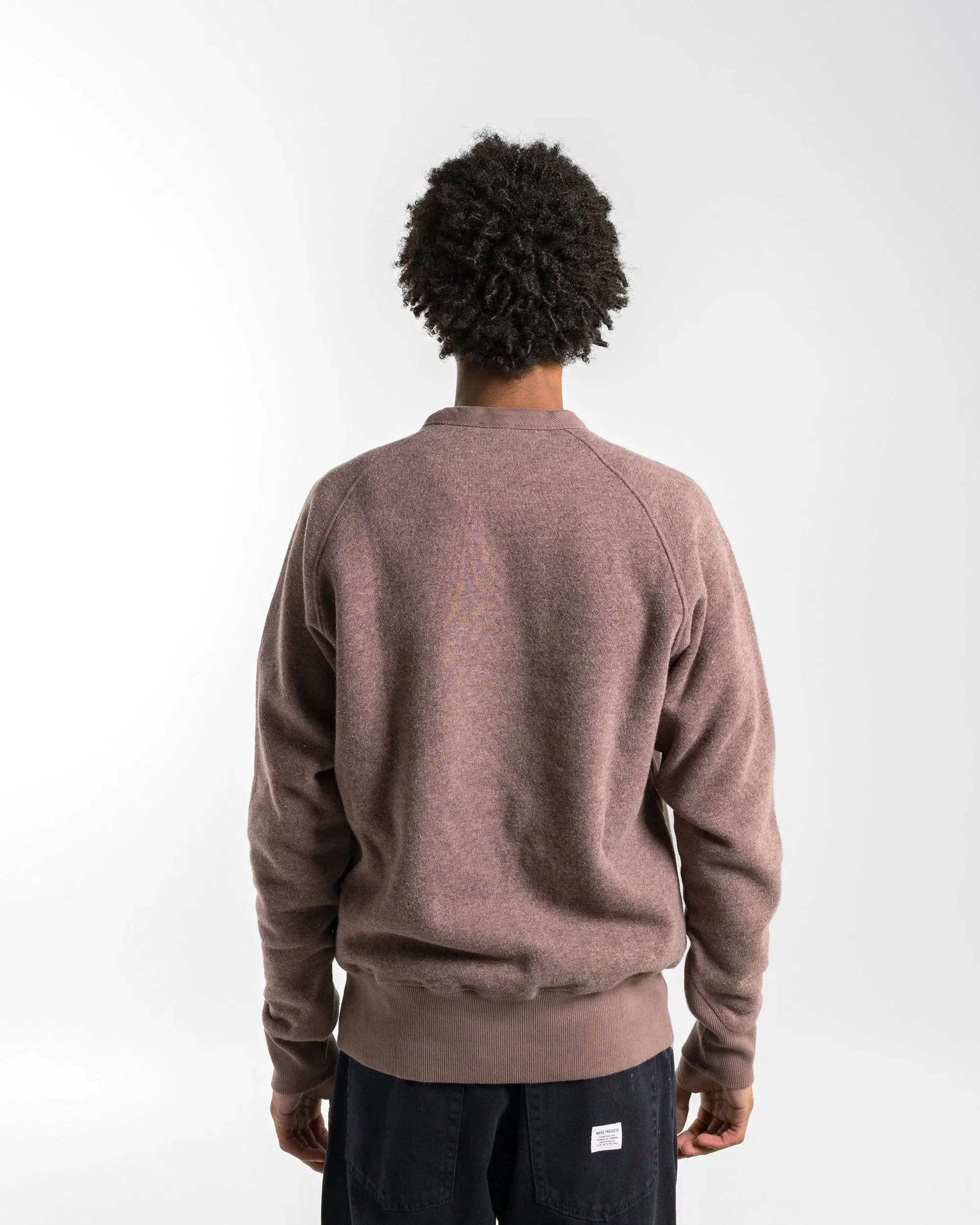Norse Projects Marten Relaxed Cotton Wool Sweatshirt - Walnut