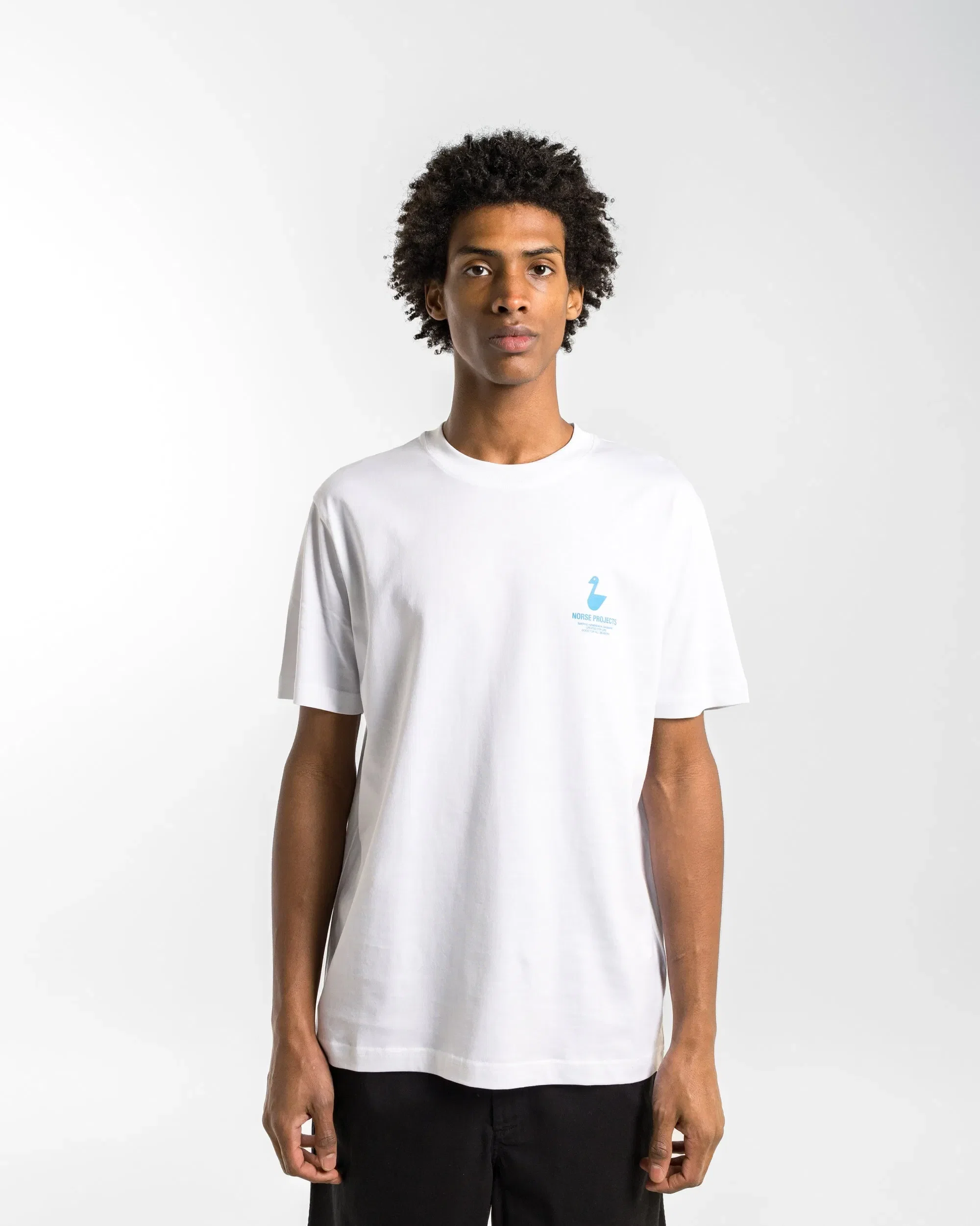 Norse Projects Johannes Organic The Lakes Print T-Shirt - White