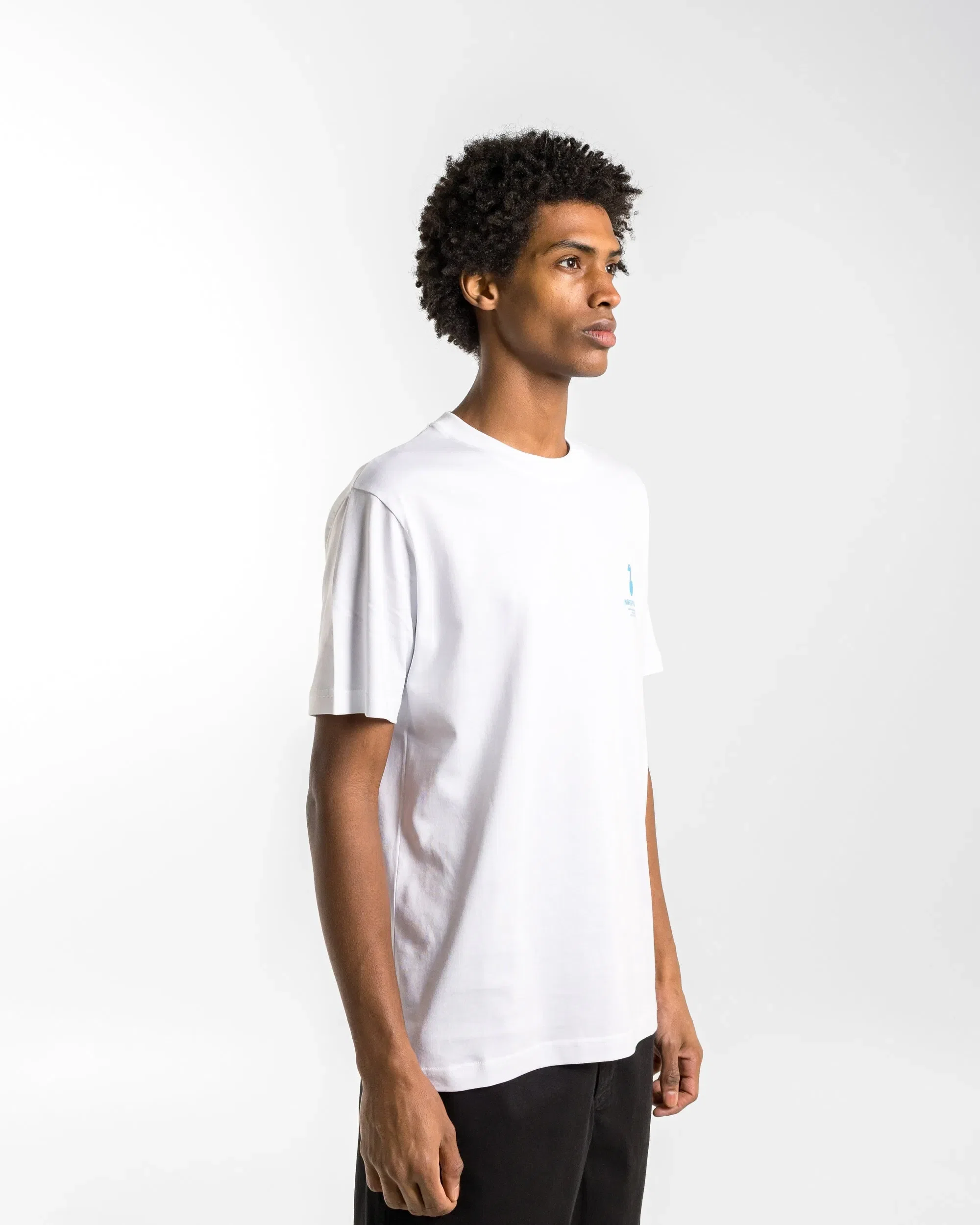 Norse Projects Johannes Organic The Lakes Print T-Shirt - White