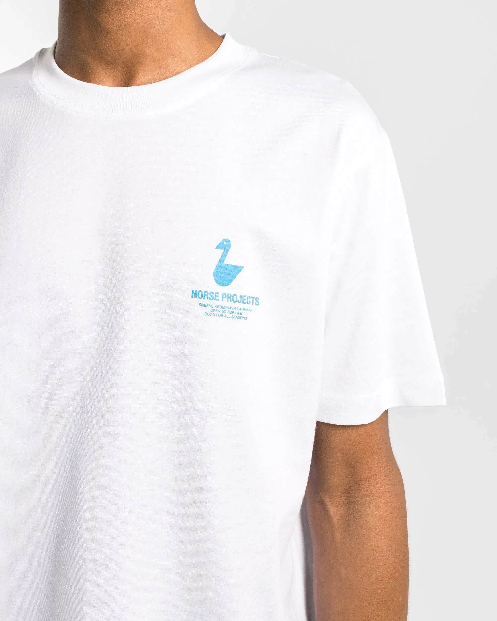 Norse Projects Johannes Organic The Lakes Print T-Shirt - White