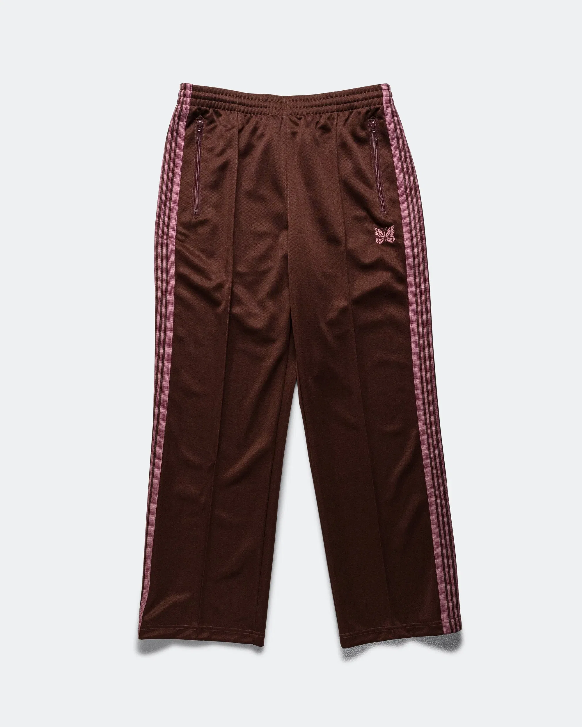 Needles Track Pant - Brown Poly Smooth