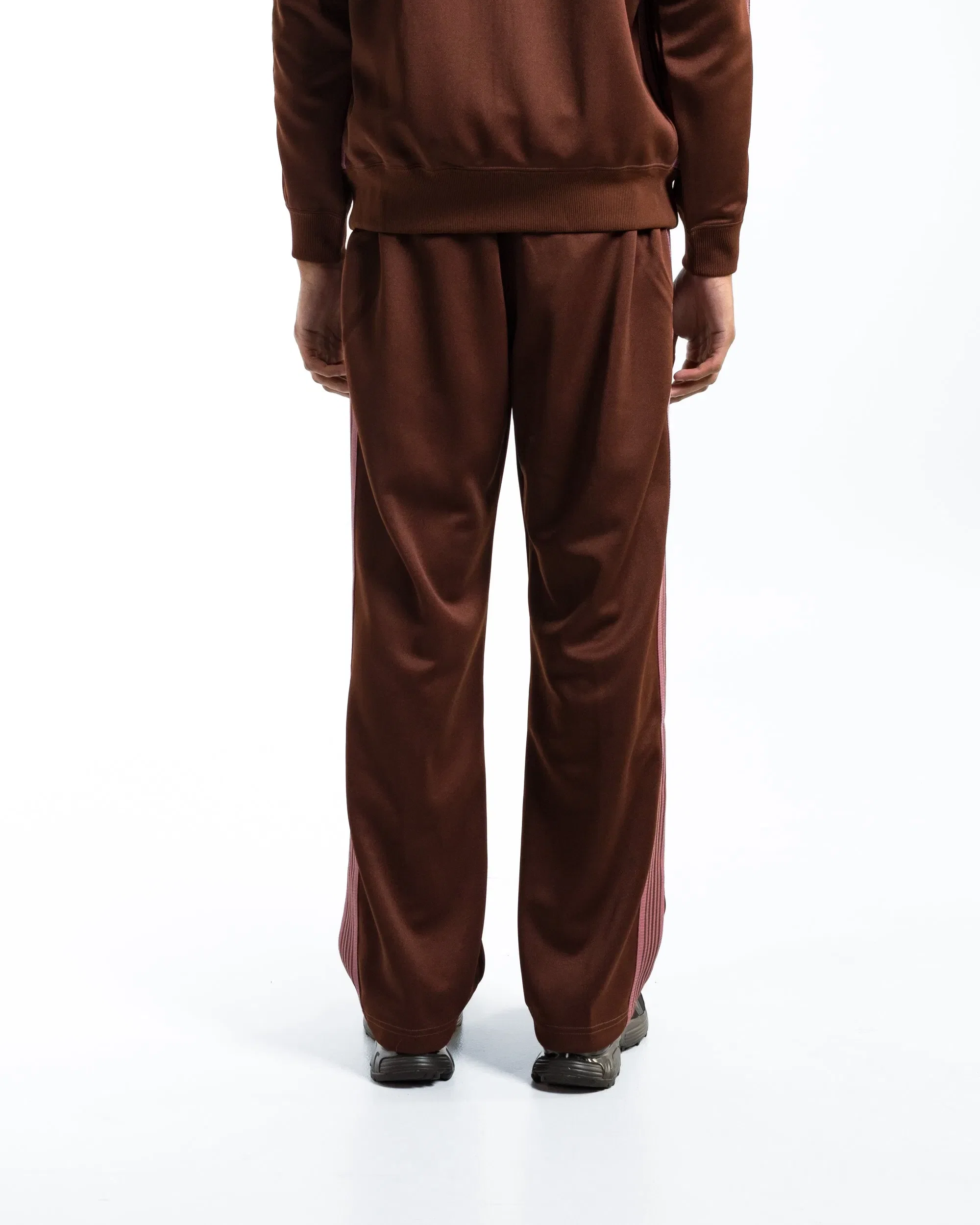 Needles Track Pant - Brown Poly Smooth