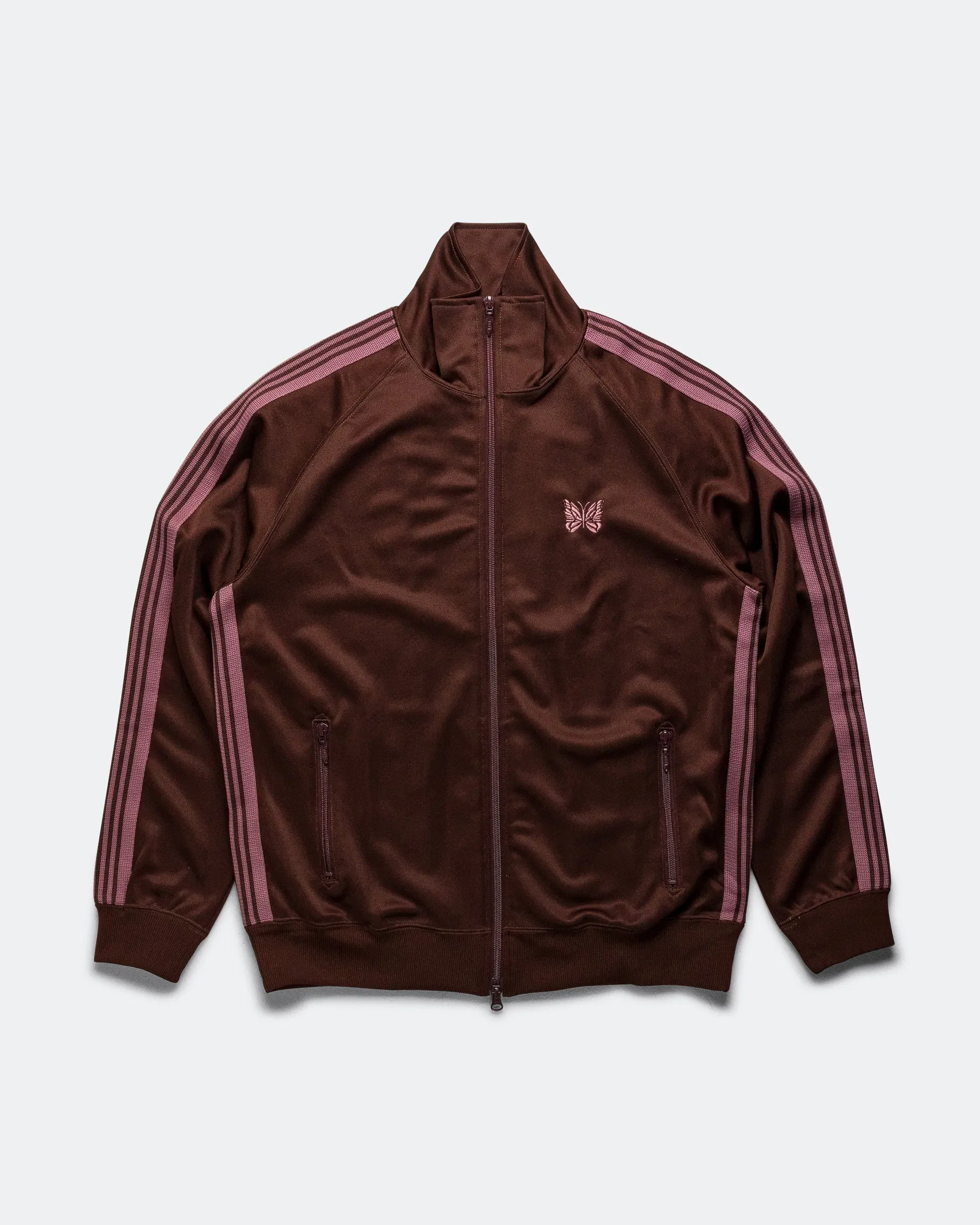 Needles Track Jacket - Brown Poly Smooth