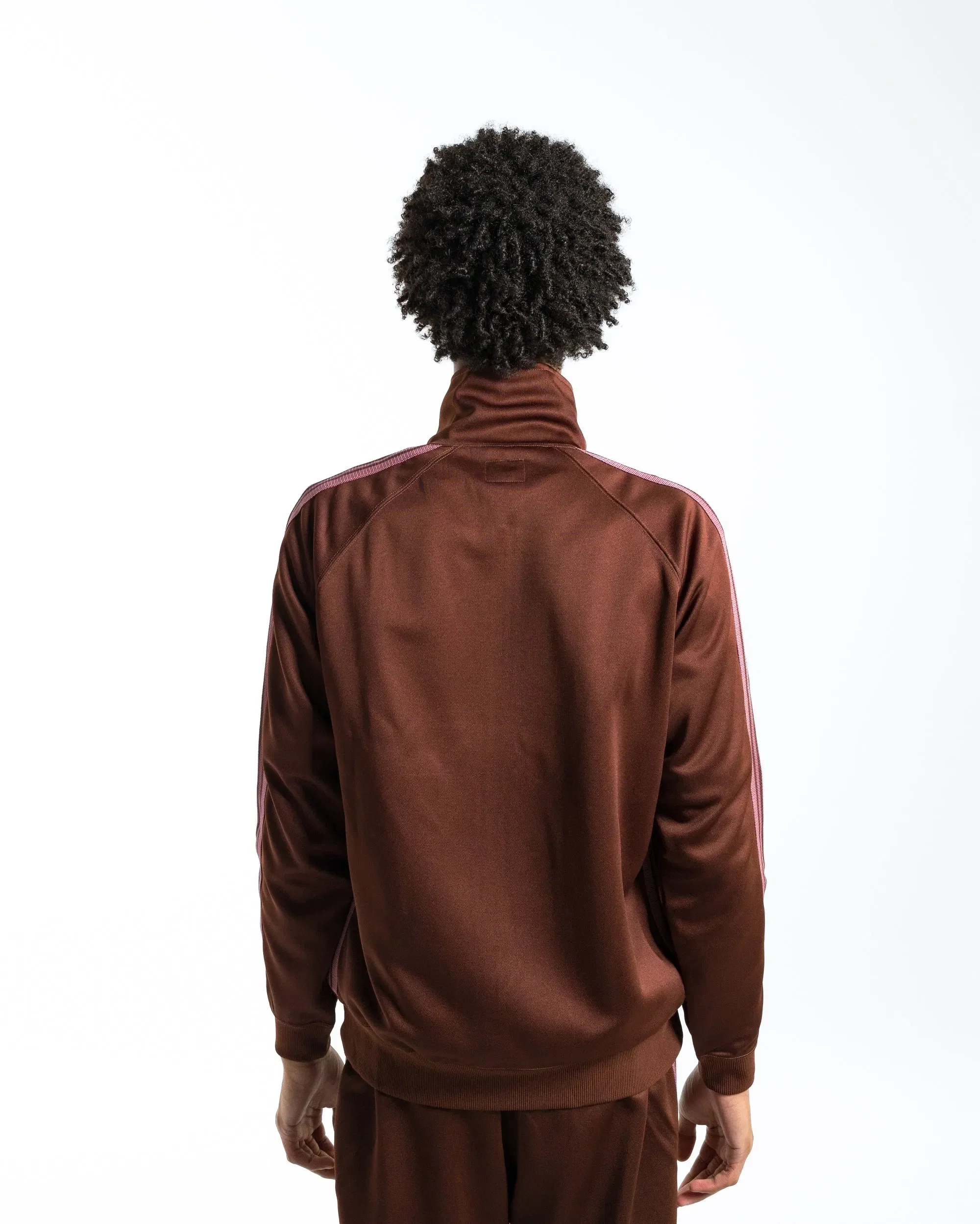 Needles Track Jacket - Brown Poly Smooth