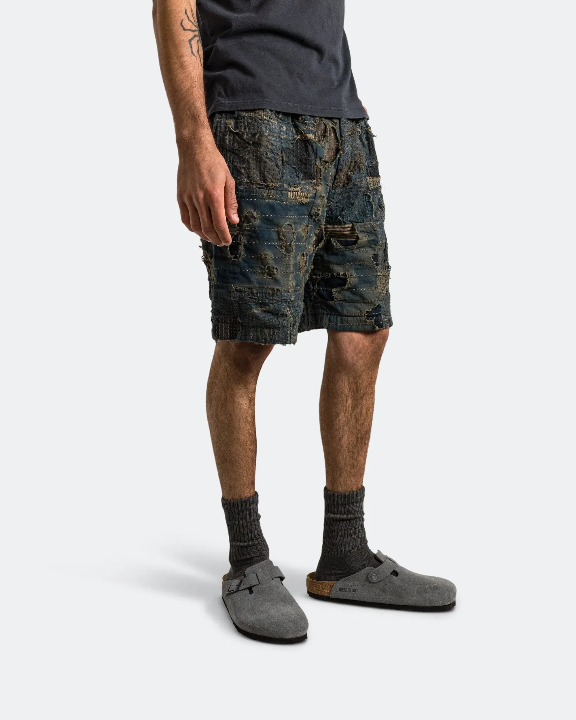 KAPITAL BORO IVY Short Pants - Indigo